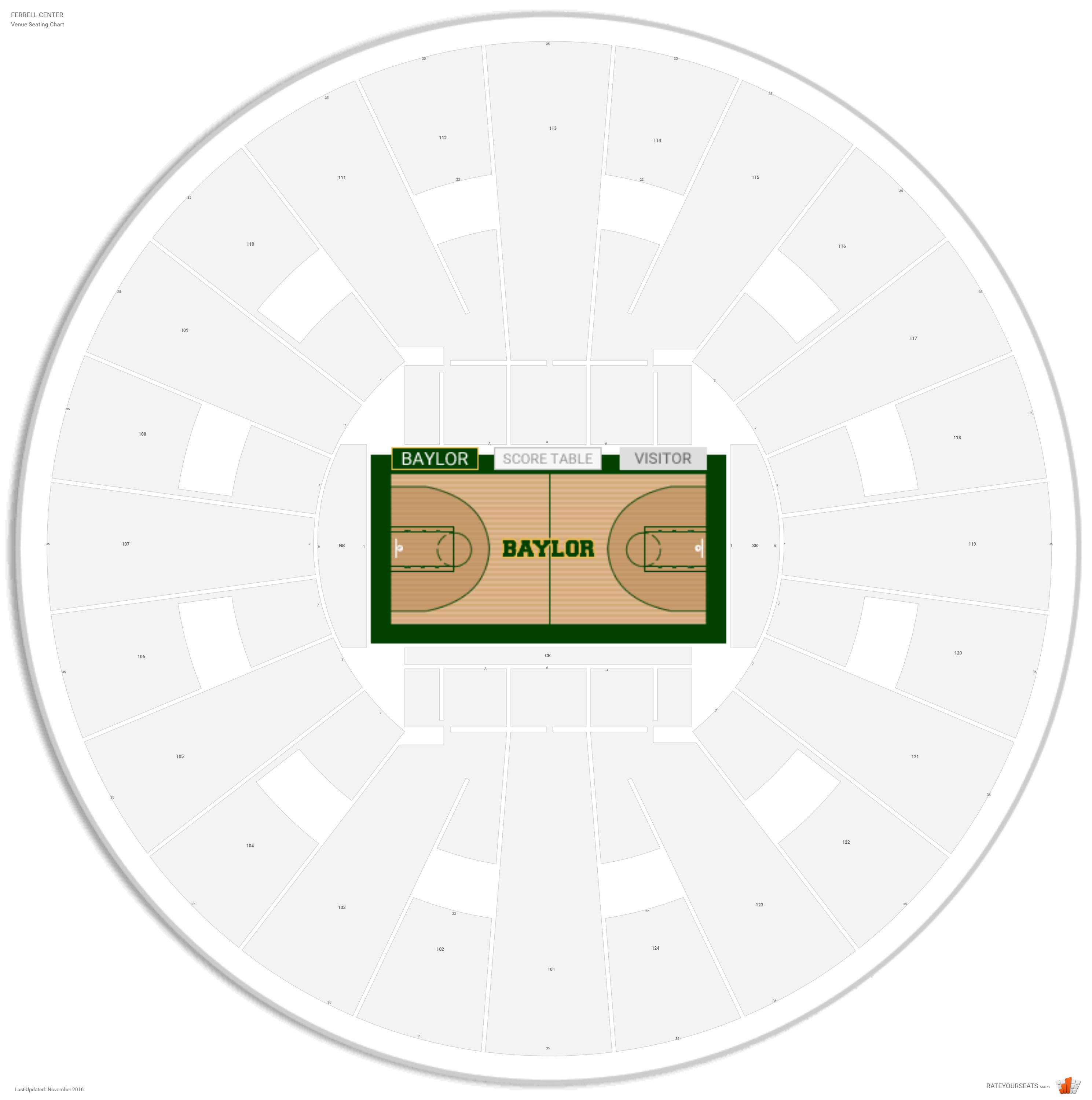 Baylor Seating Chart