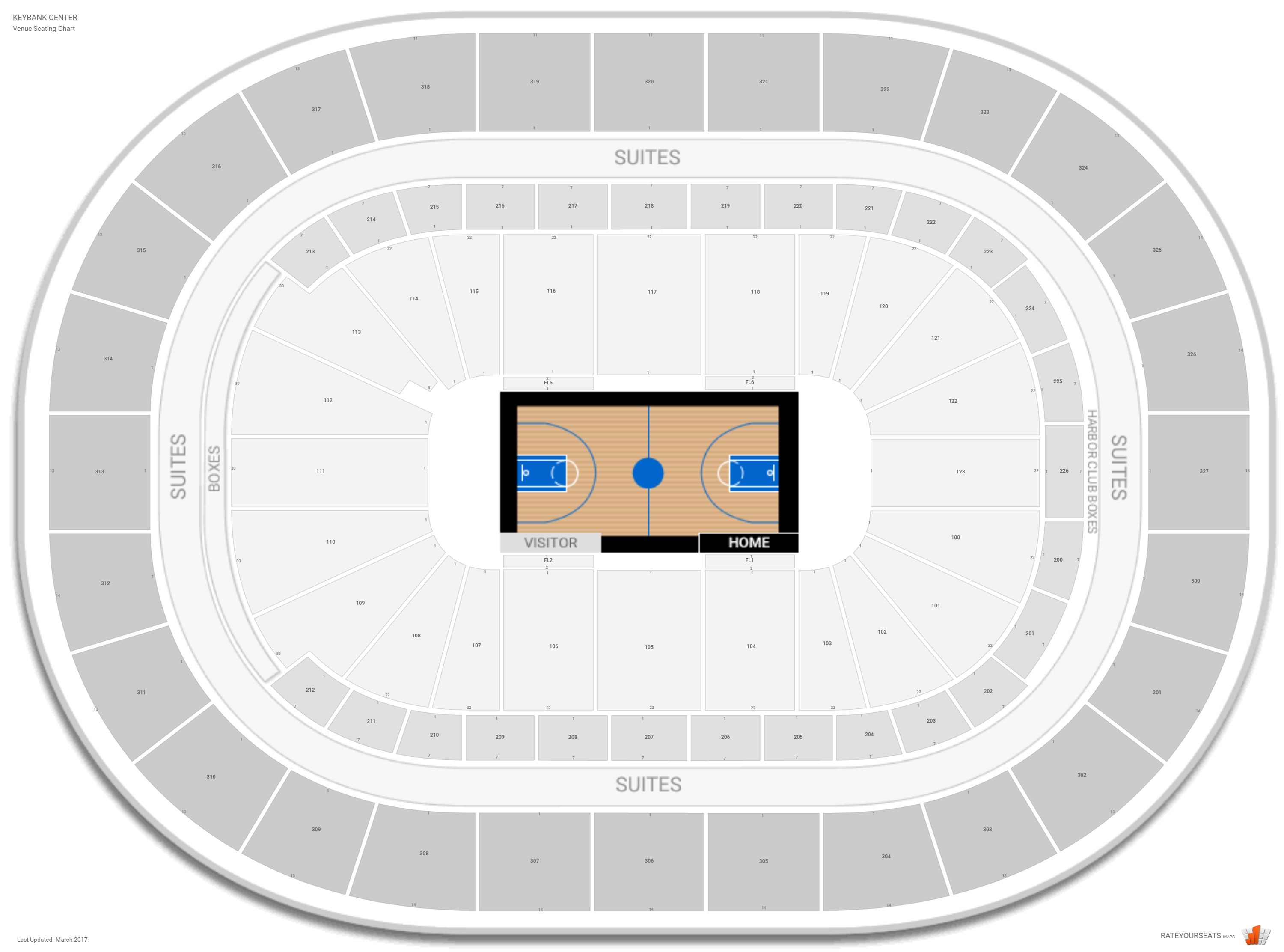 1st Niagara Center Seating Chart