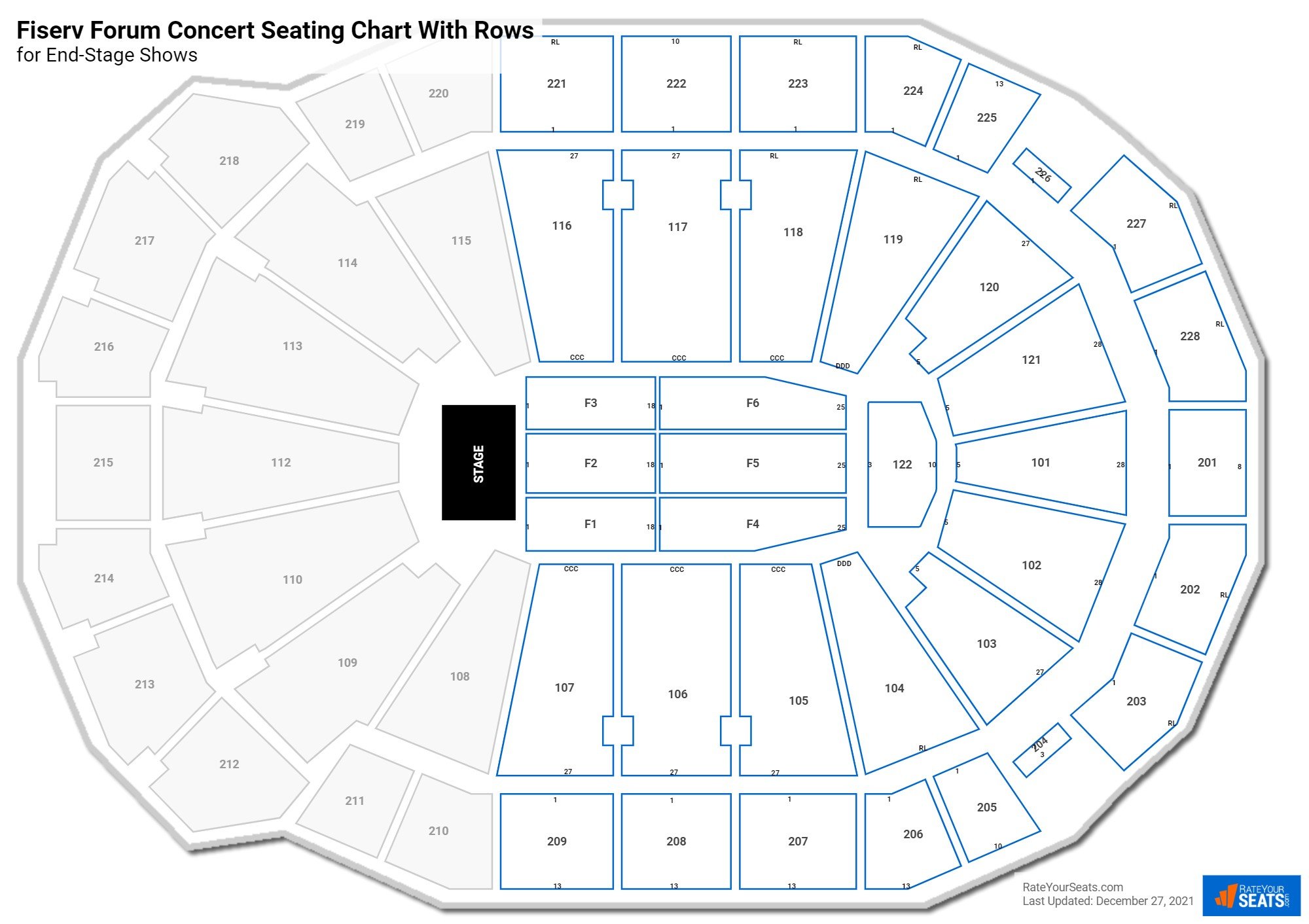 Milwaukee Bucks Seating Chart & Interactive Map, SeatGeek