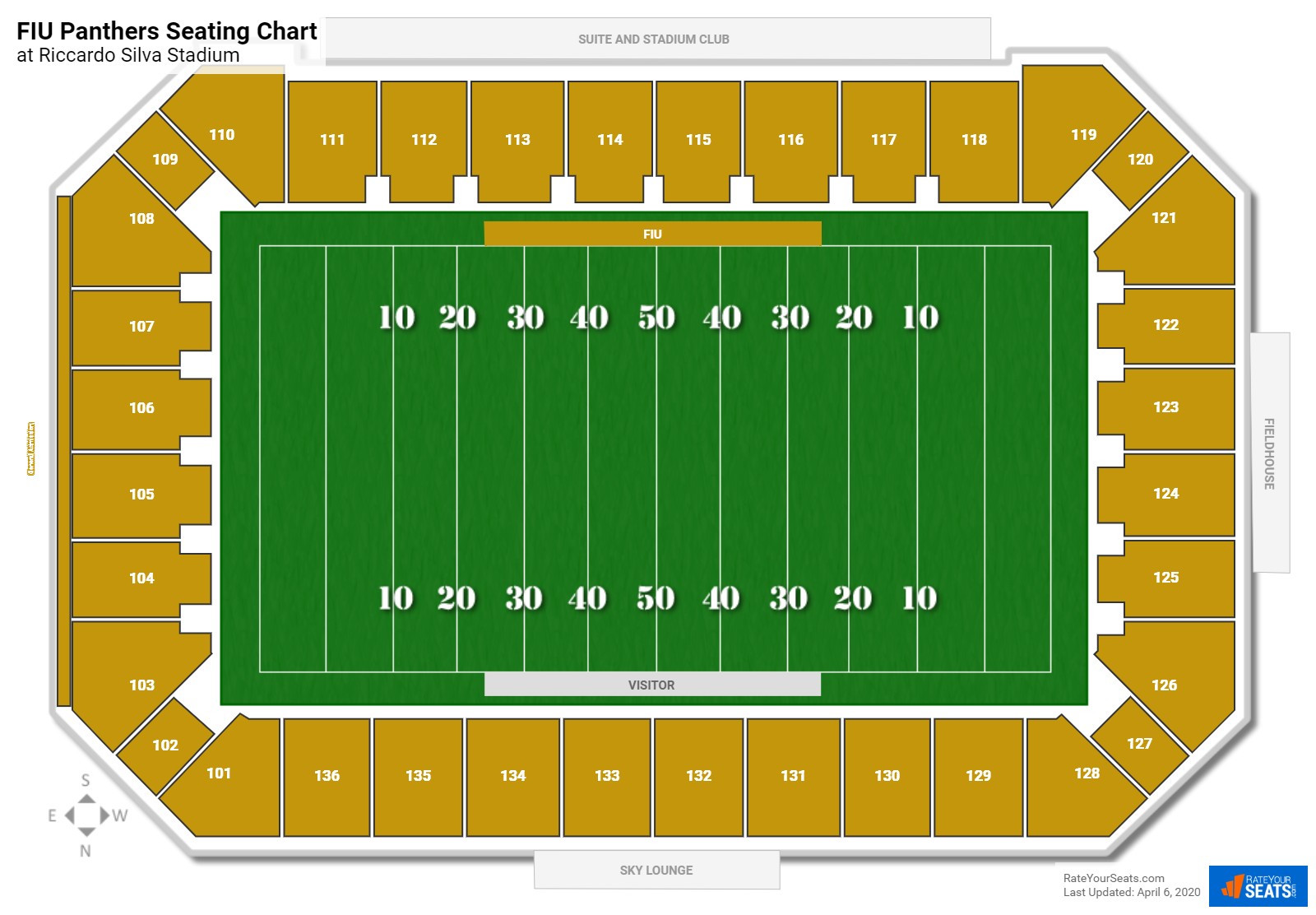 FIU Football Seating Chart