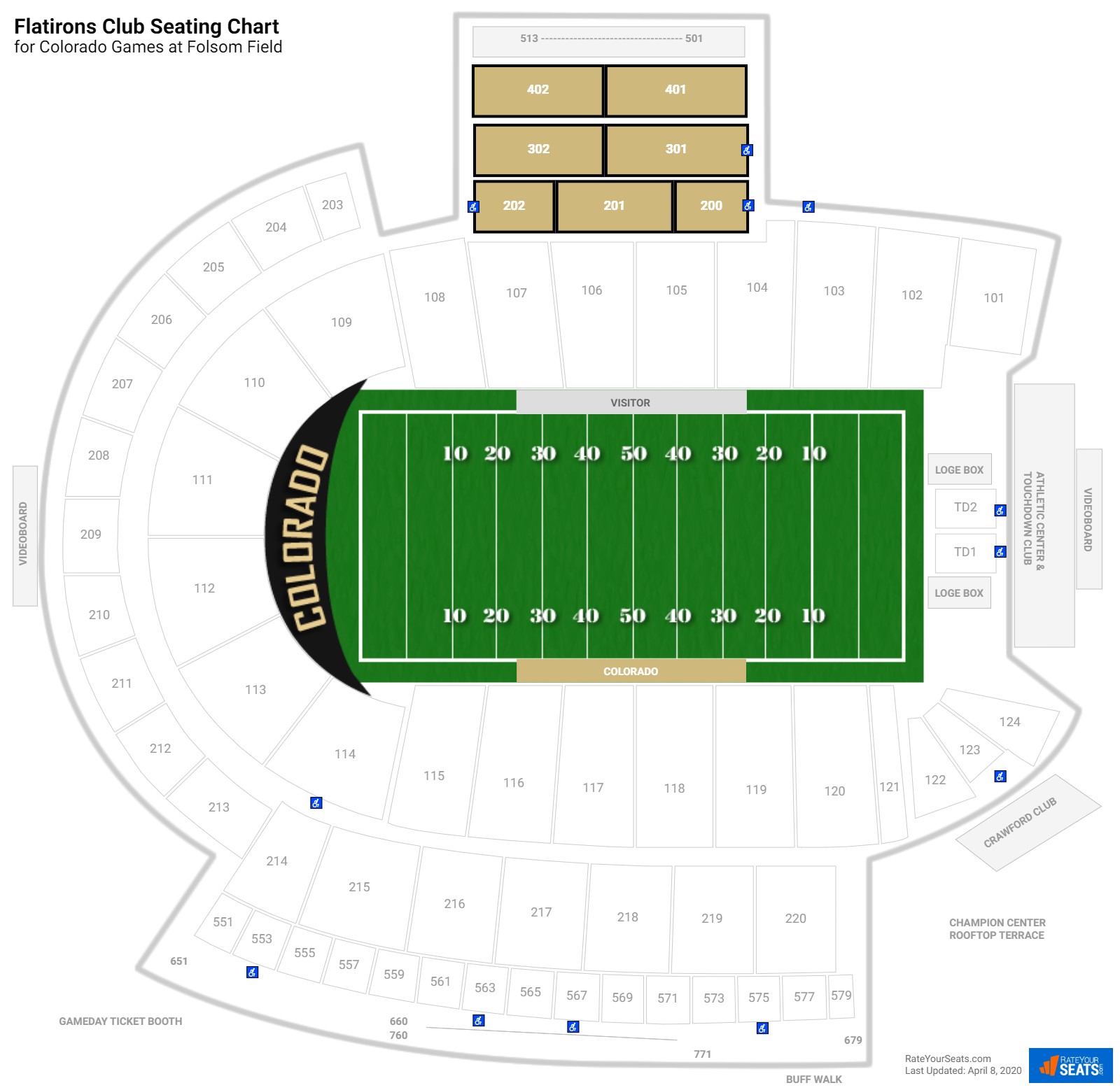 Folsom Field Map Seating Chart