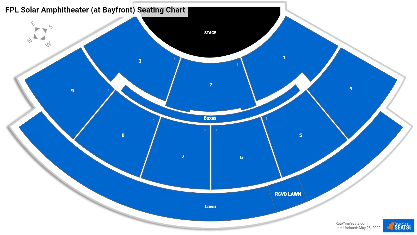 FPL Solar Amphitheater (at Bayfront) Concert Seating Chart