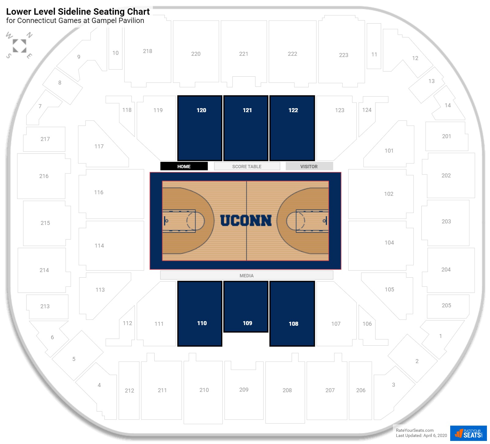 Uconn Seating Chart