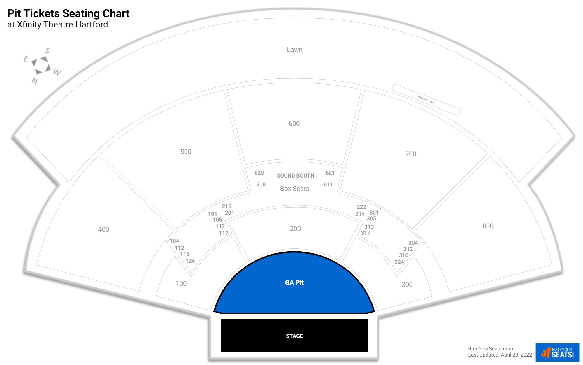 Xfinity Theatre Hartford Pit Tickets