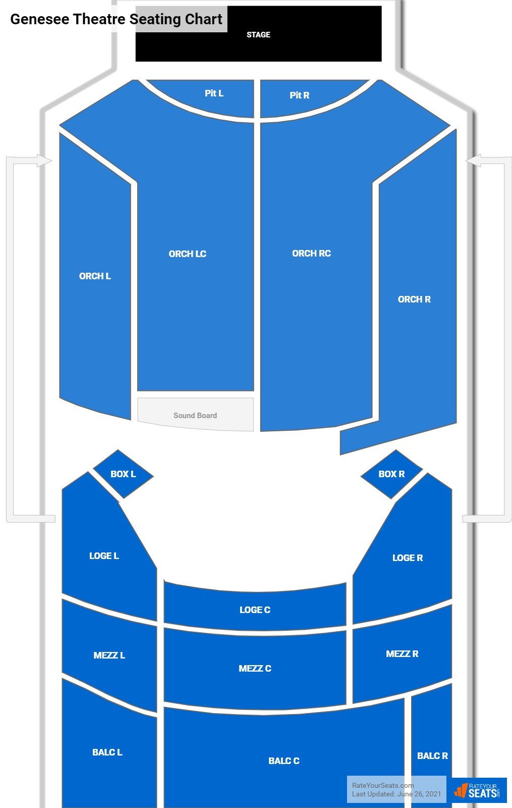 Genesee Theatre Theater Seating Chart