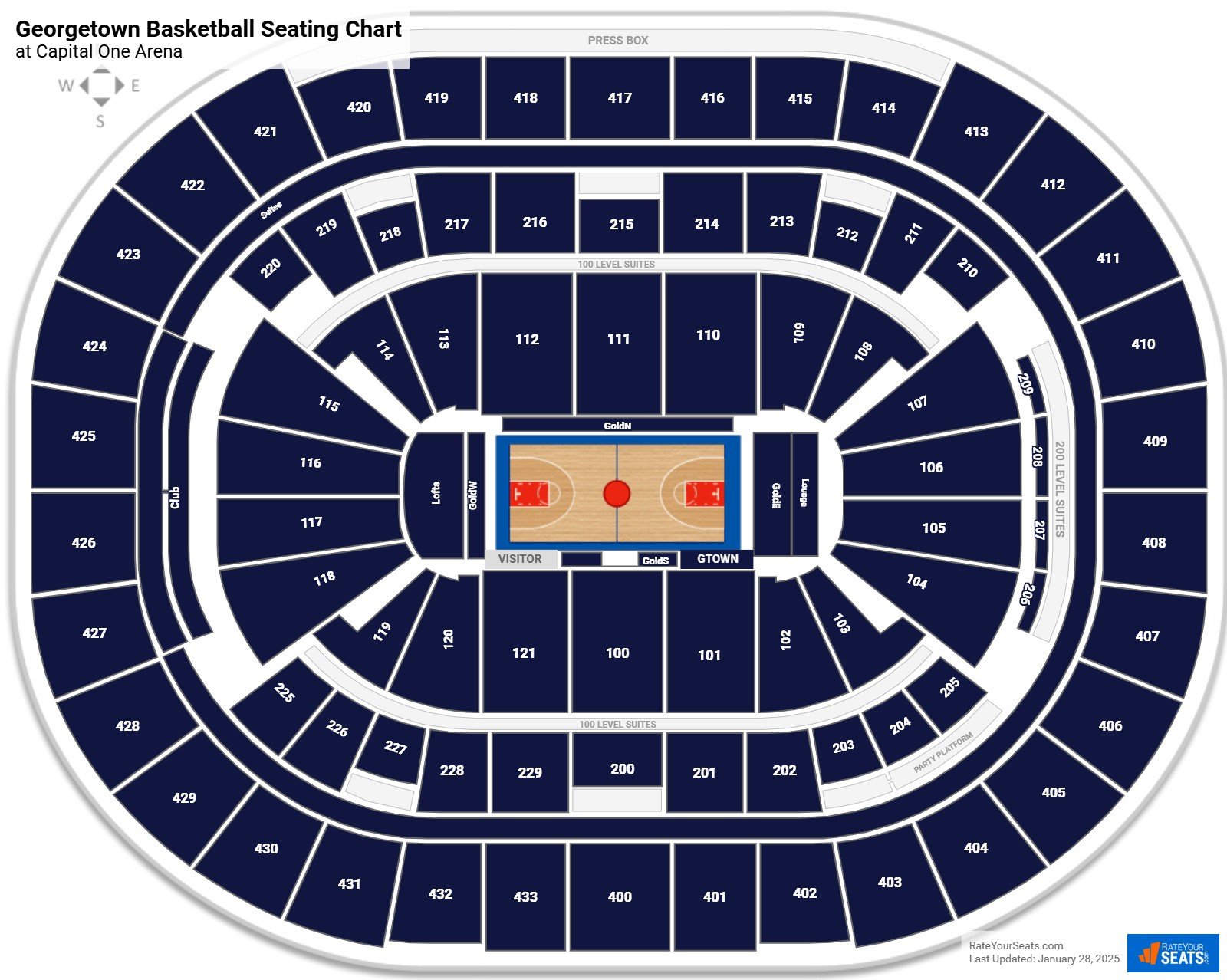 Capital One Arena Seating Charts