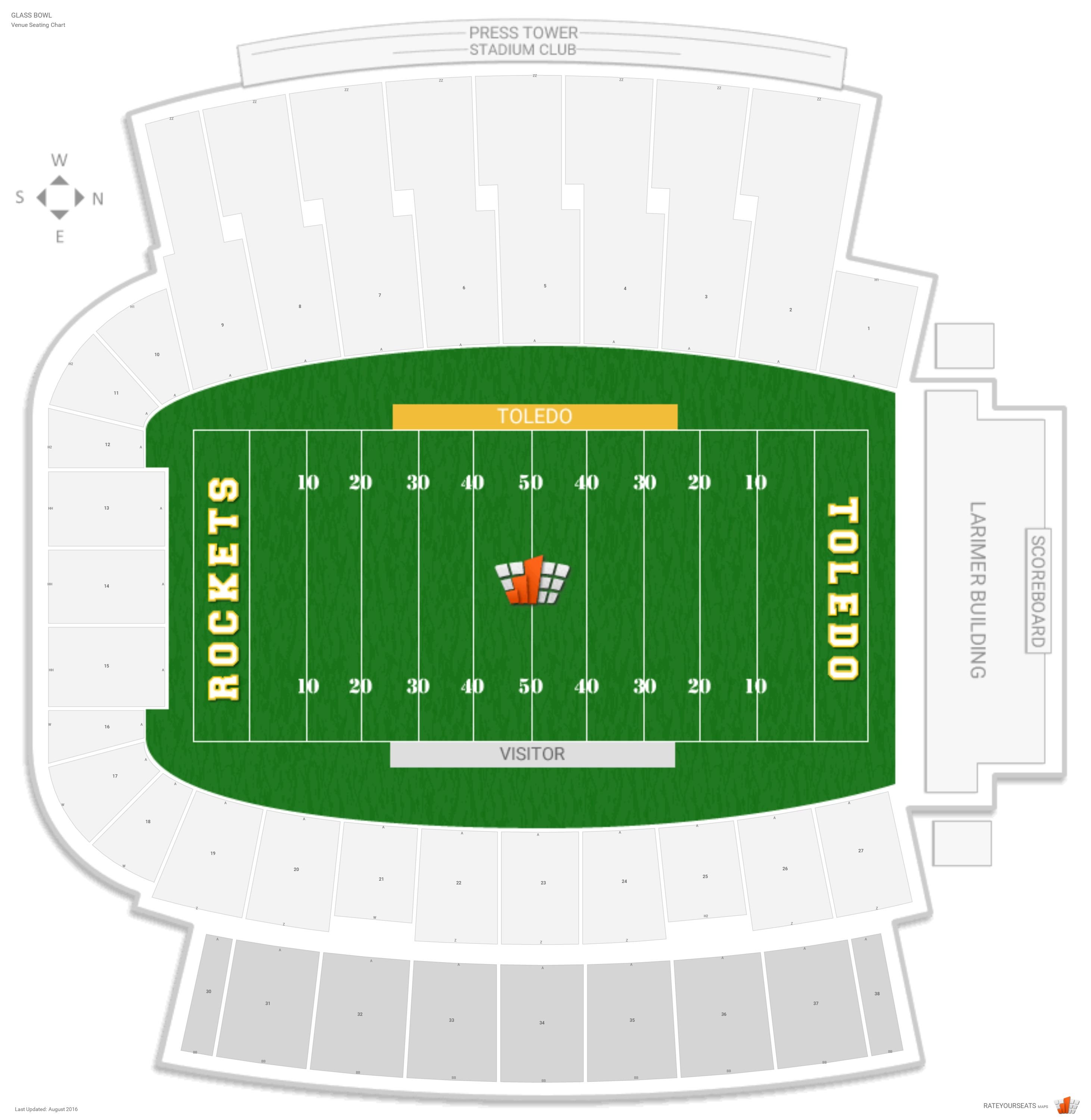 Glass Bowl (Toledo) Seating Guide - RateYourSeats.com