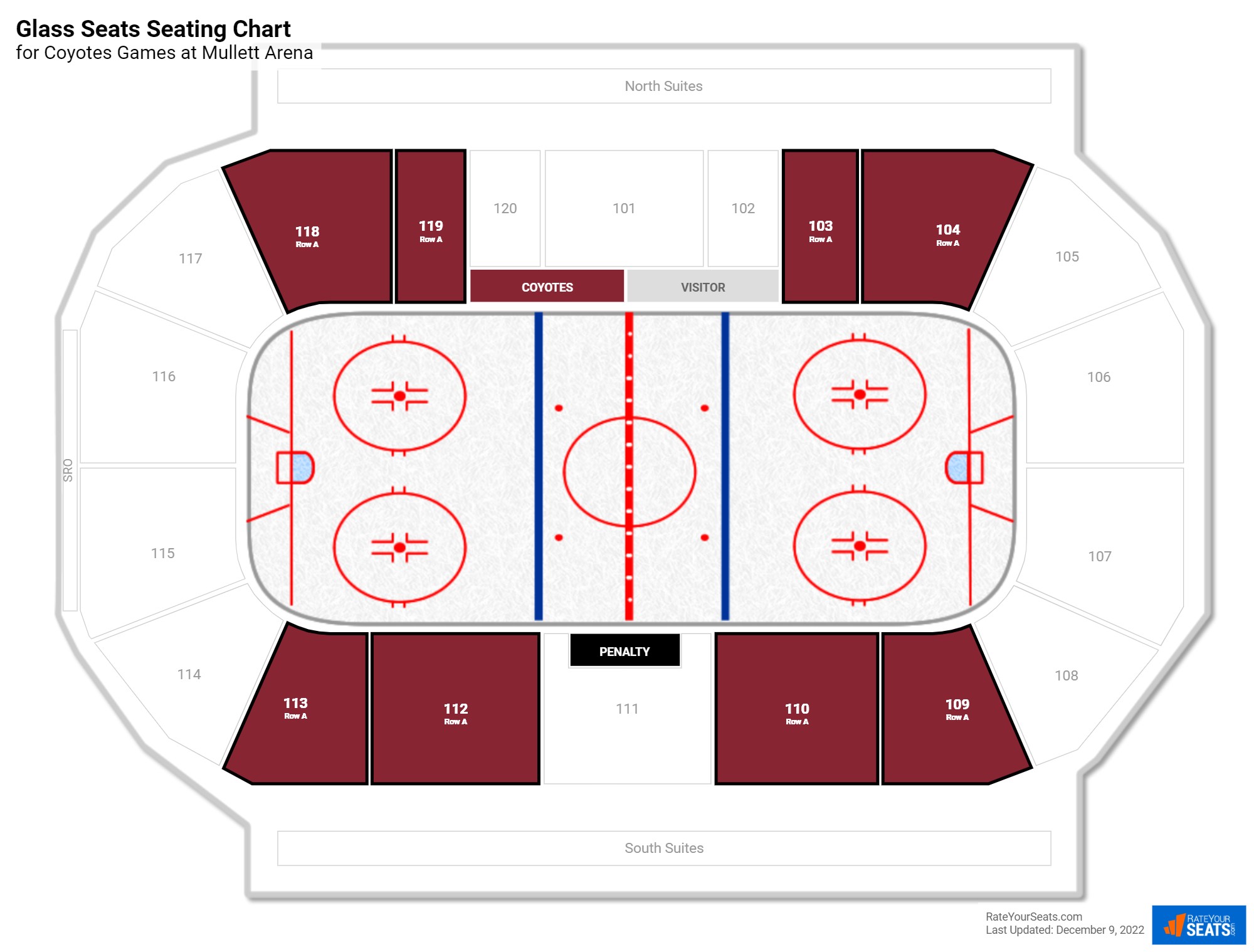 Mullett Arena Seating Chart + Rows, Seats and Club Seats
