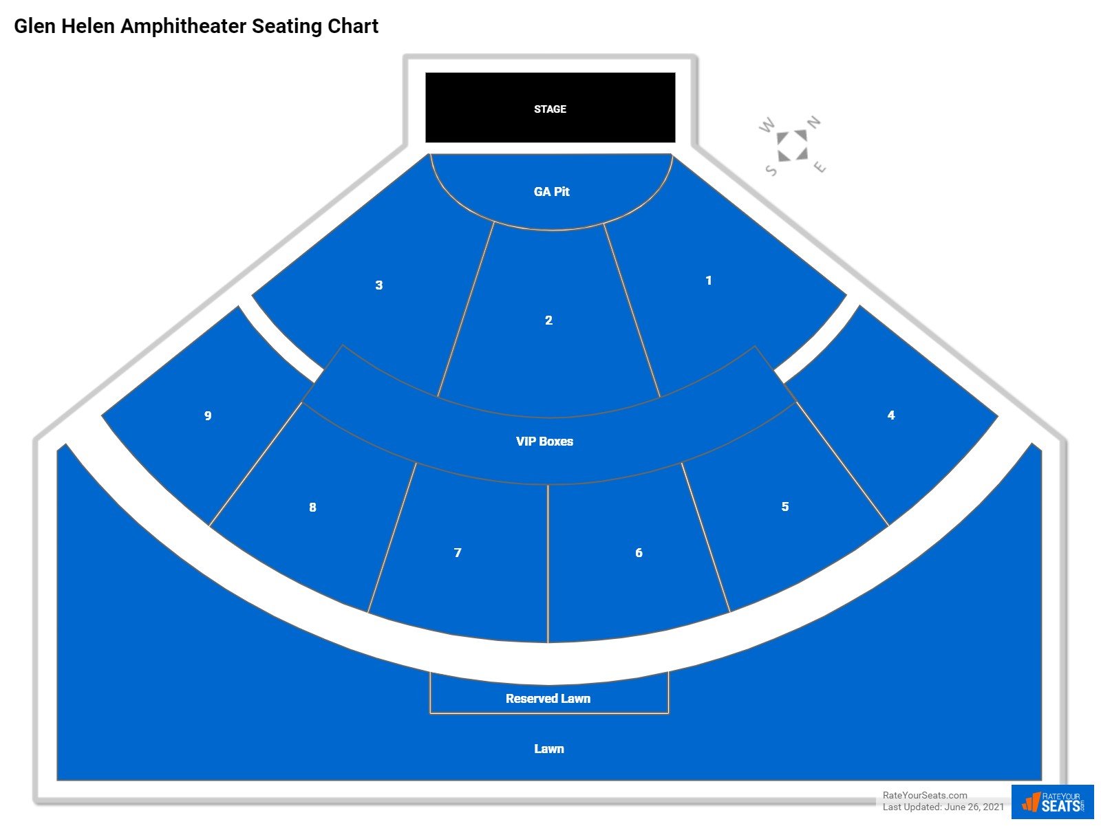 Glen Helen Amphitheater Concert Seating Chart