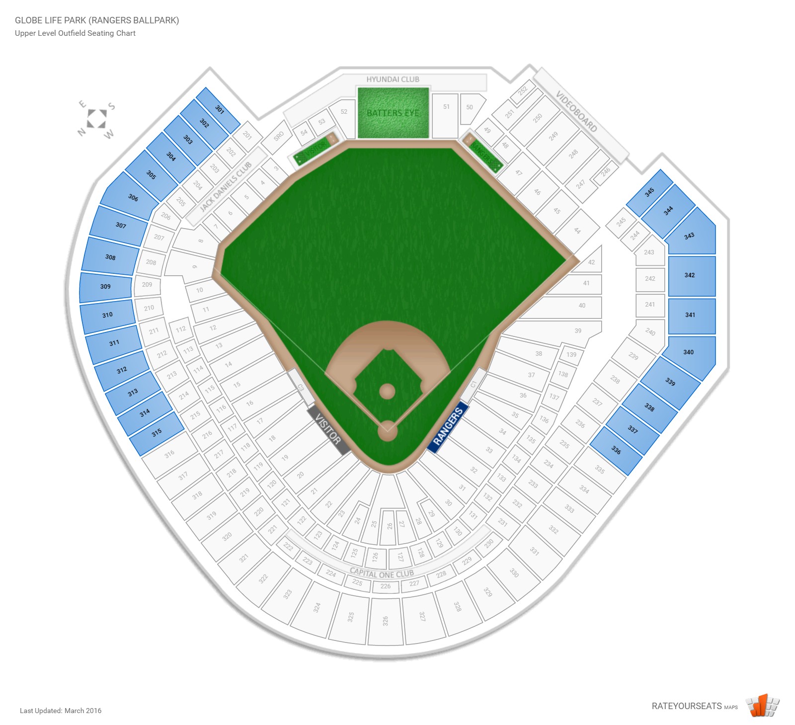 Globe Life Field Seating Chart View