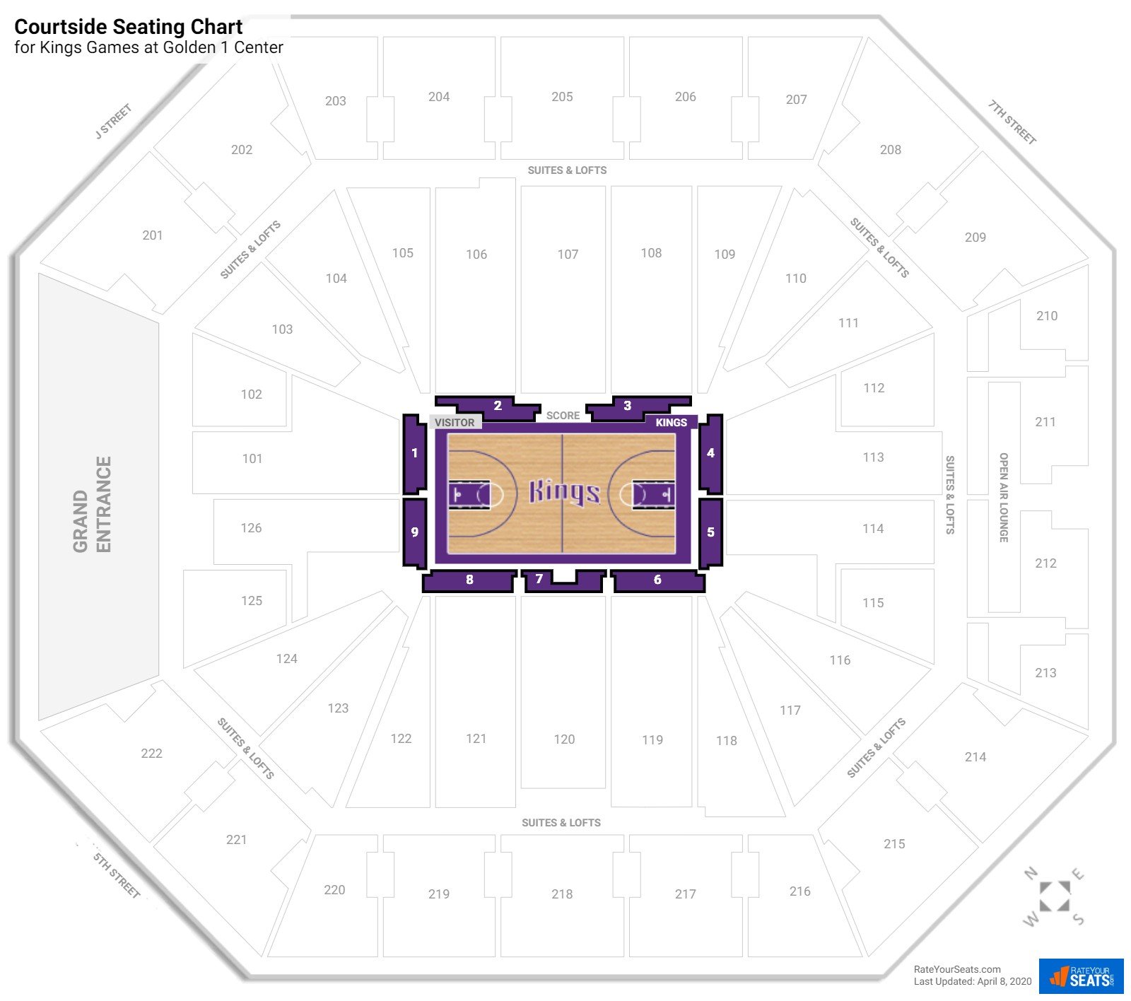 Sacramento Kings Seating Chart