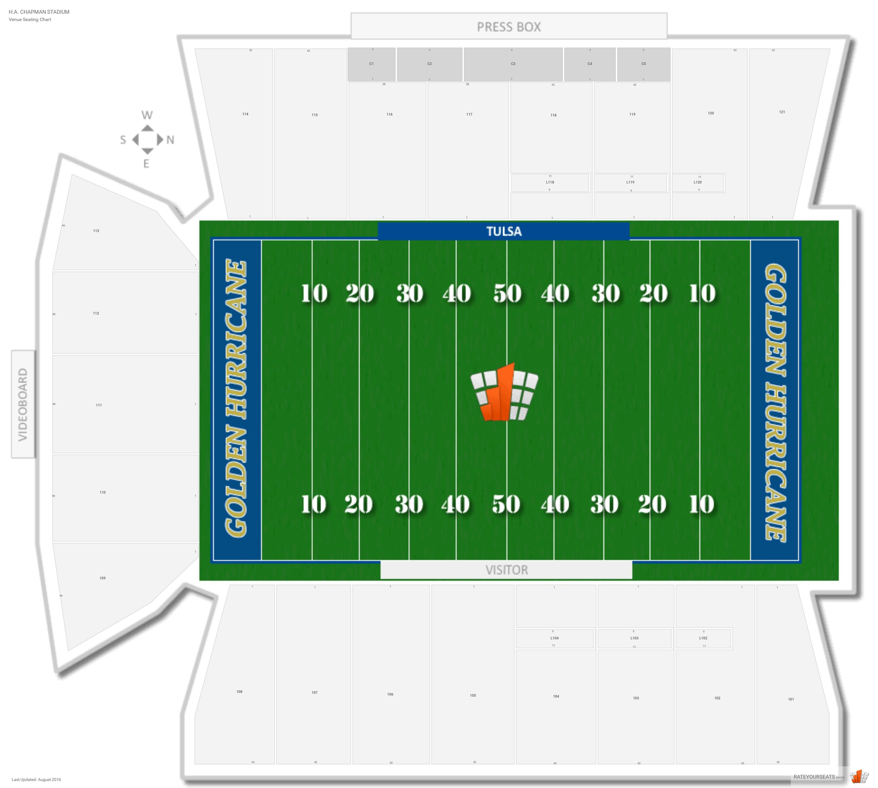 Tulsa Football Stadium Seating Chart