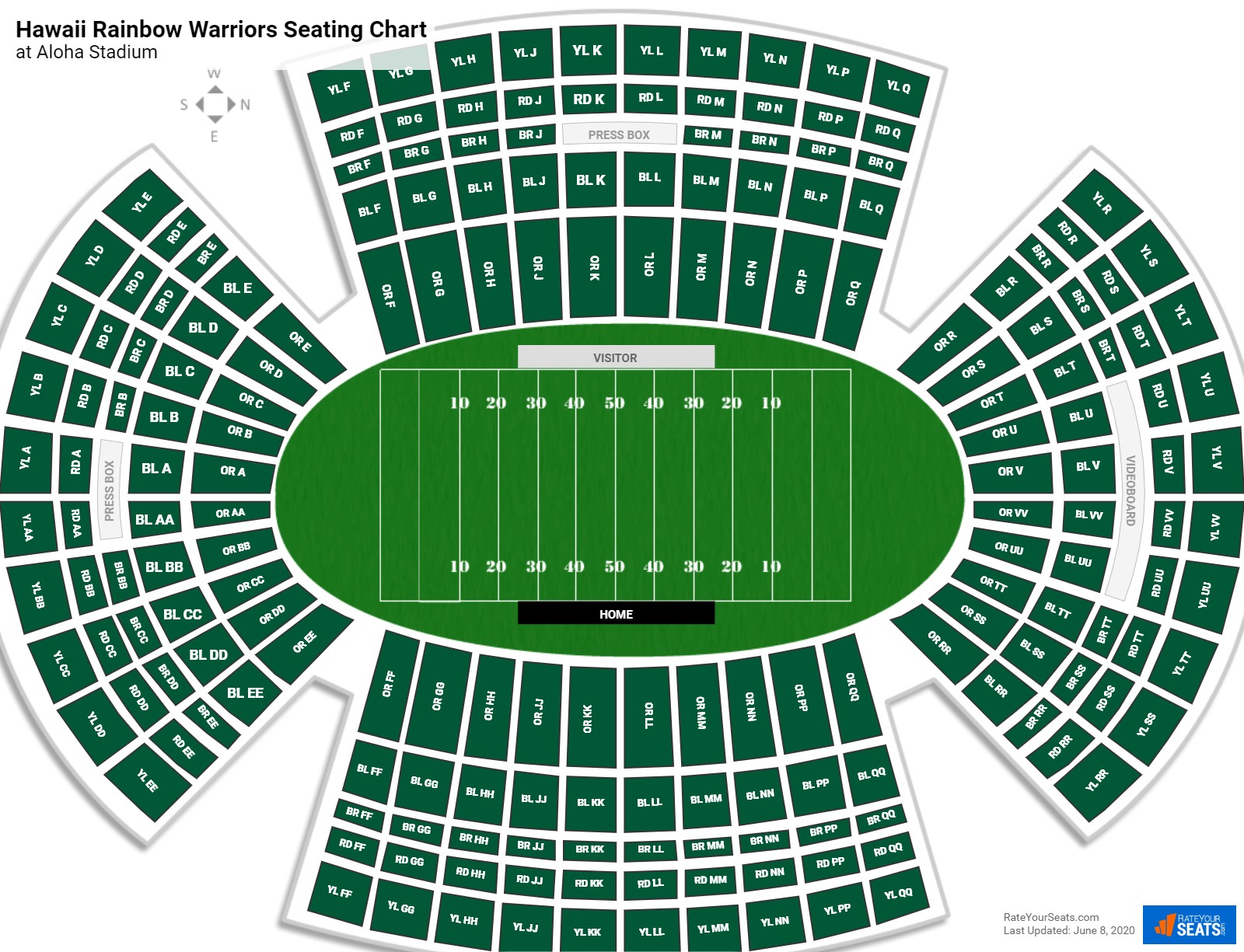 Hawaii Football Seating Chart