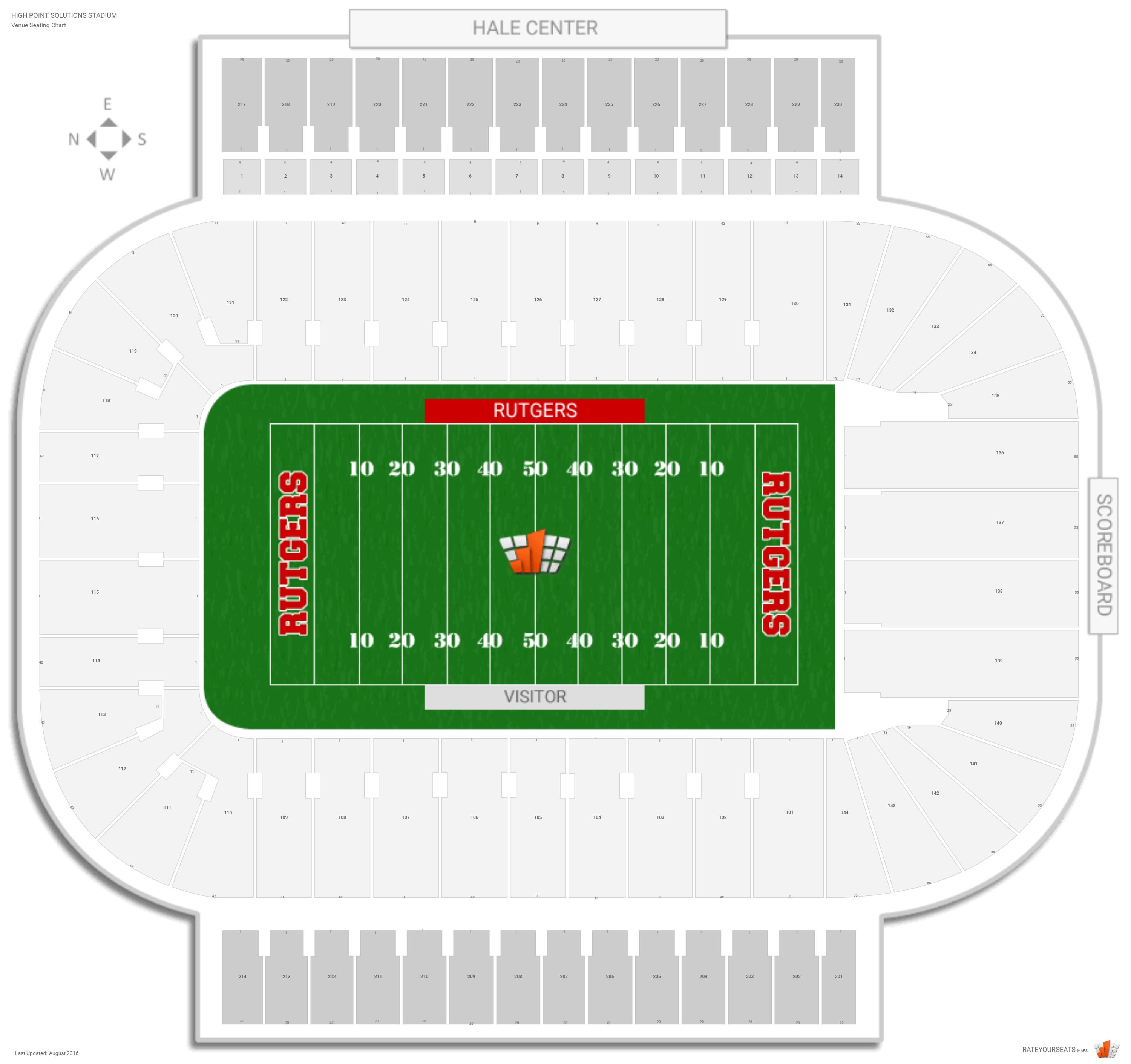 Michigan Stadium Seating Chart With Rows And Seat Numbers