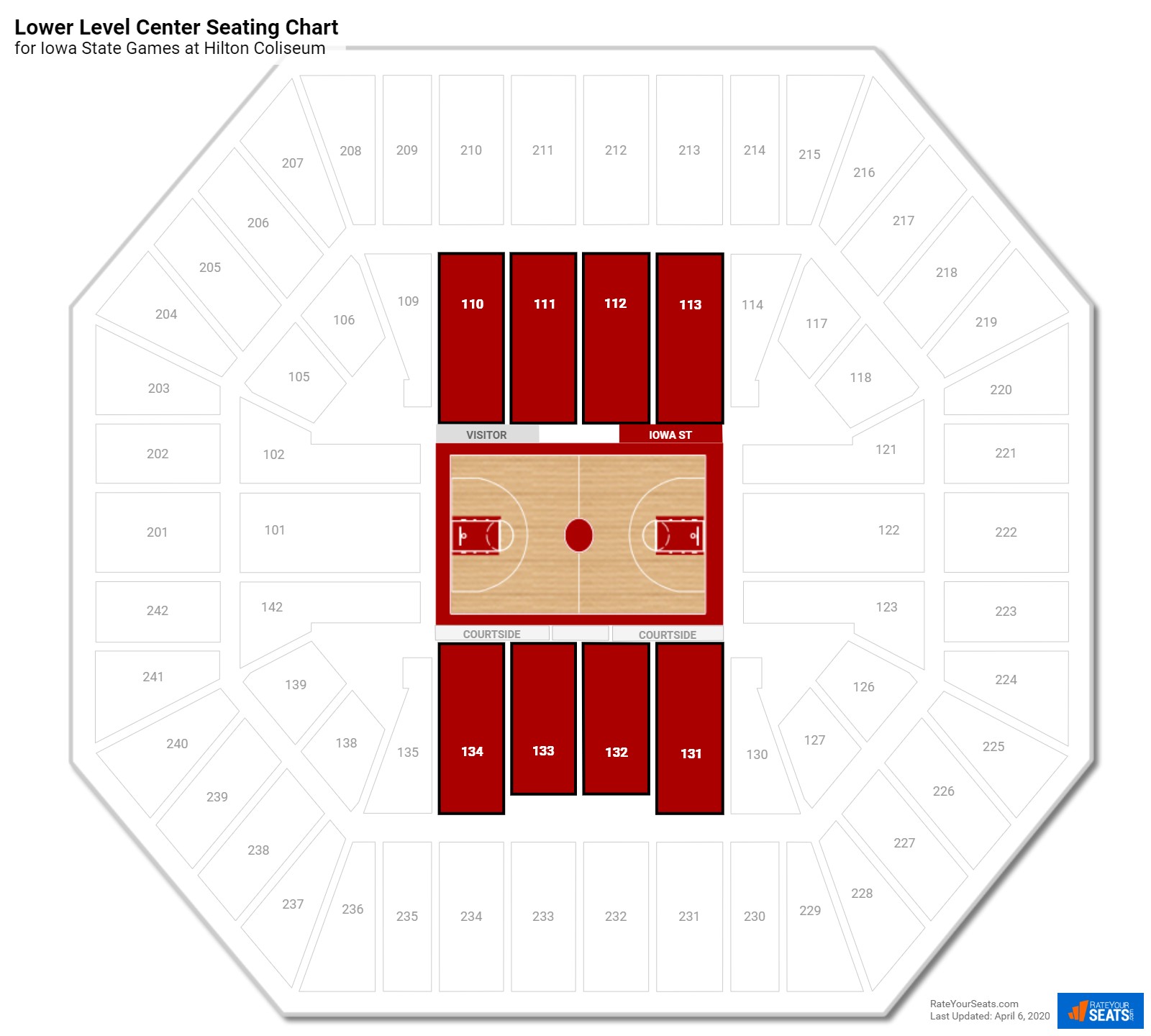 Hilton Coliseum Ames Ia Seating Chart