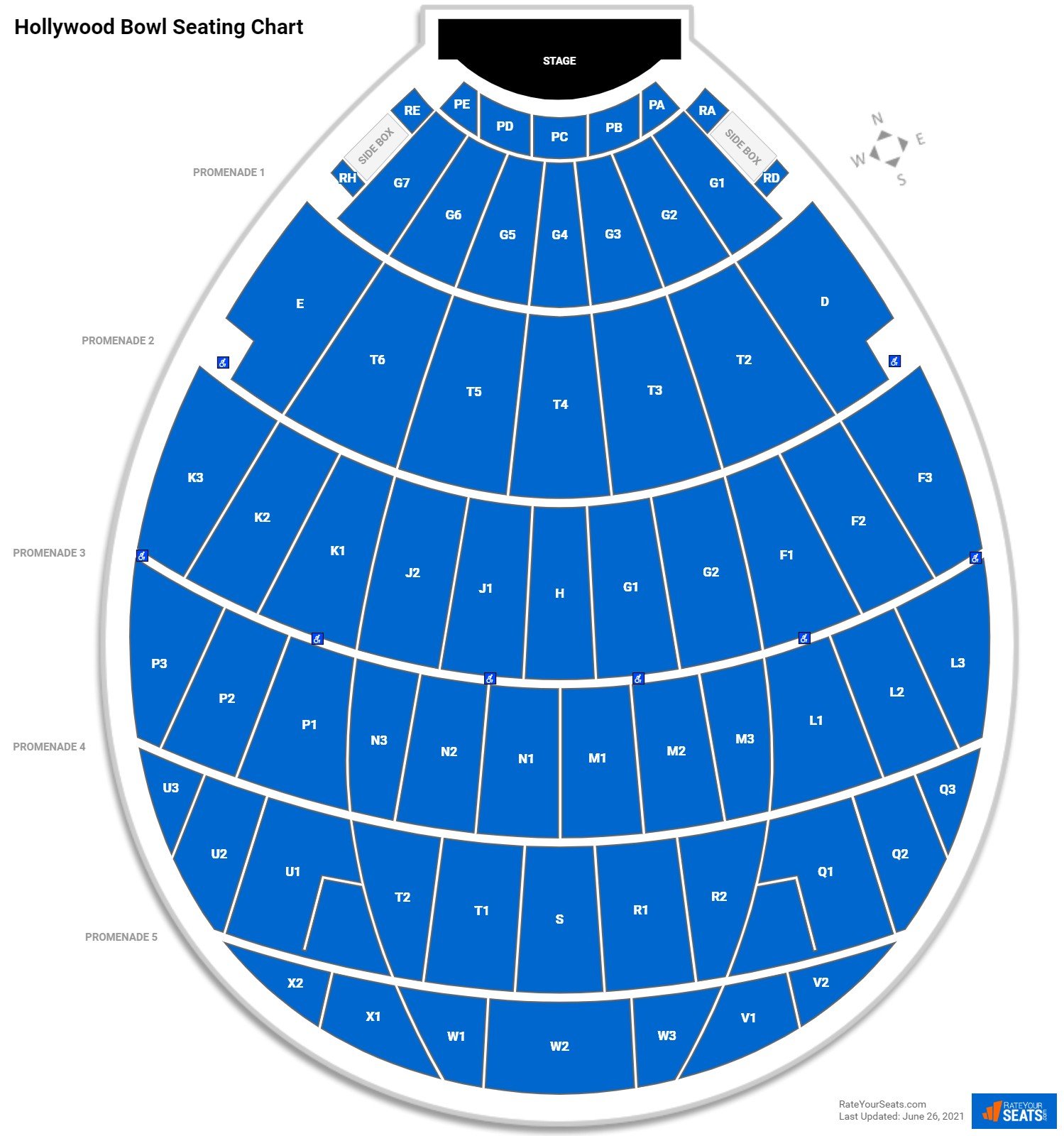 Hollywood Bowl Concert Seating Chart