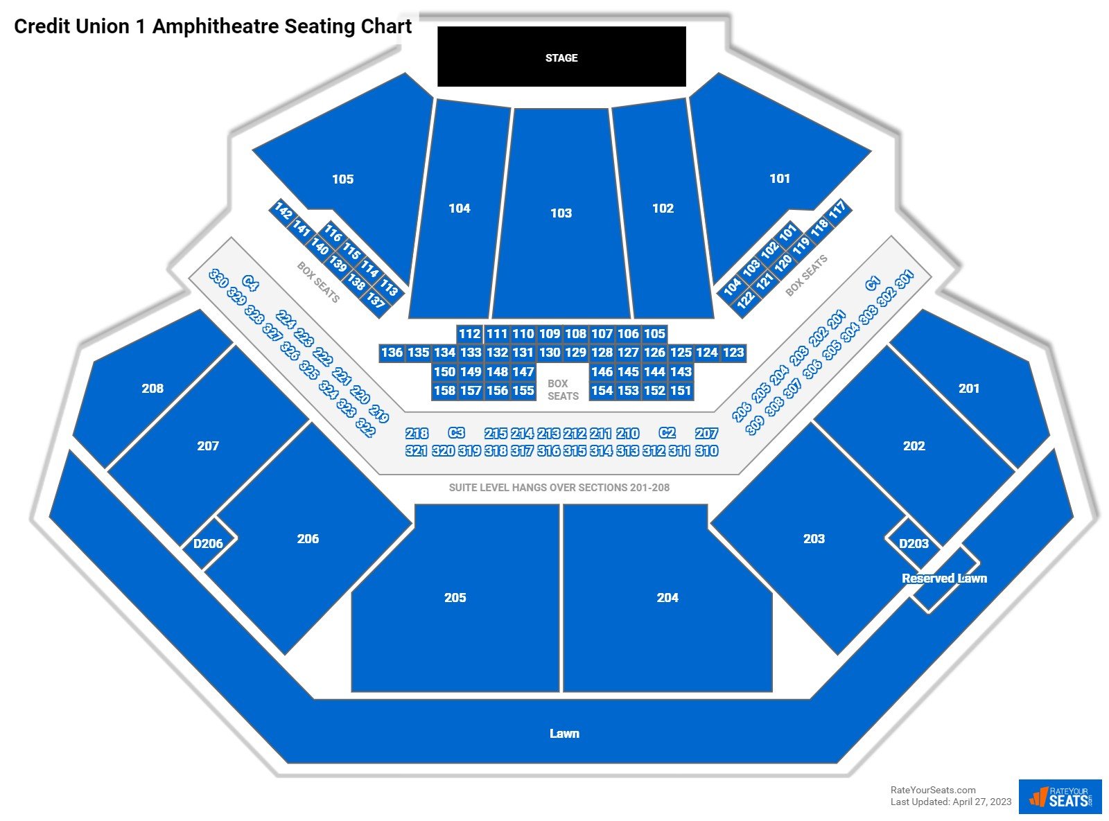 Hollywood Casino Amphitheatre Concert Seating Chart