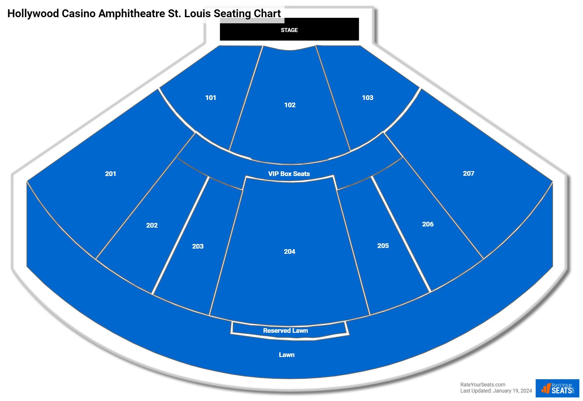 Hollywood Casino Amphitheatre St. Louis Concert Seating Chart