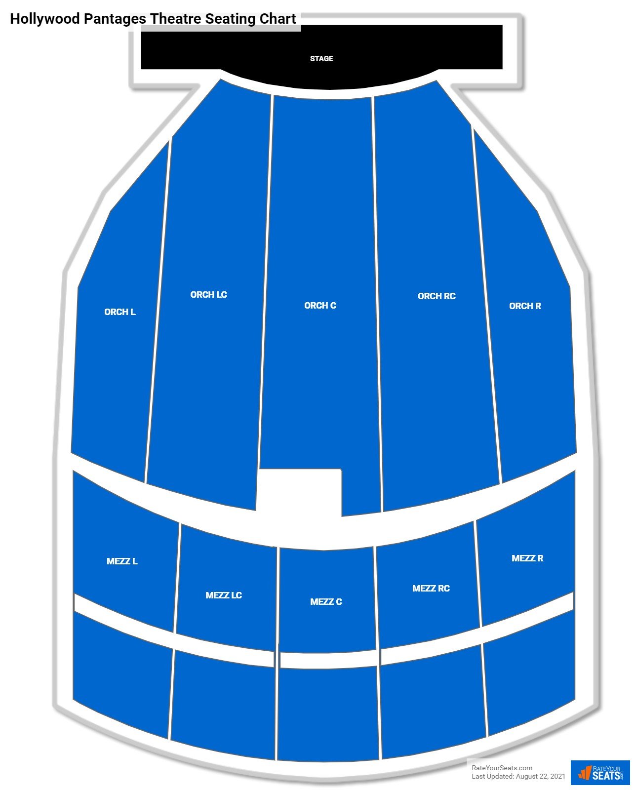 Seating Chart For Pantages Theatre Hollywood Ca