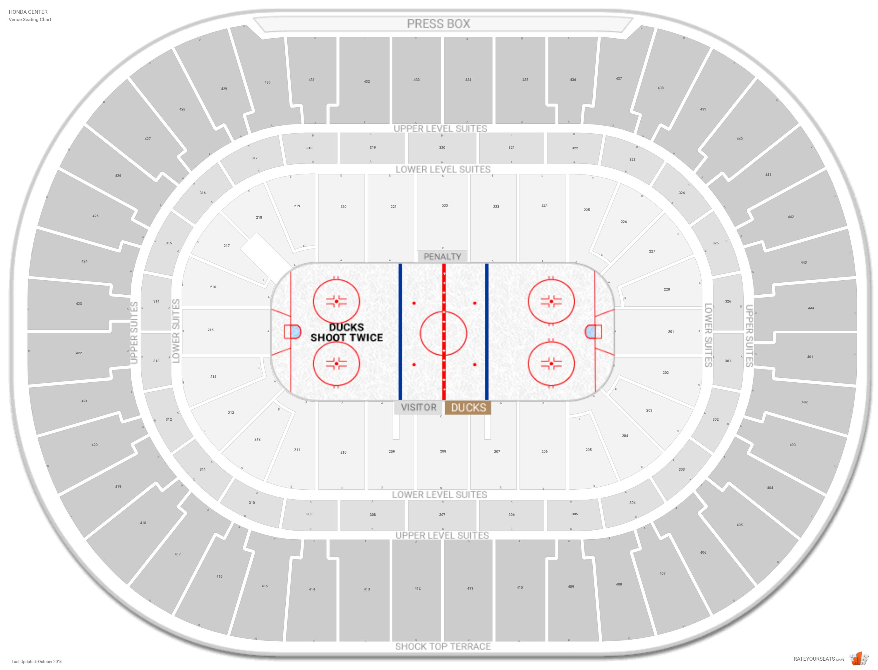 Anaheim Ducks Stadium Seating Chart