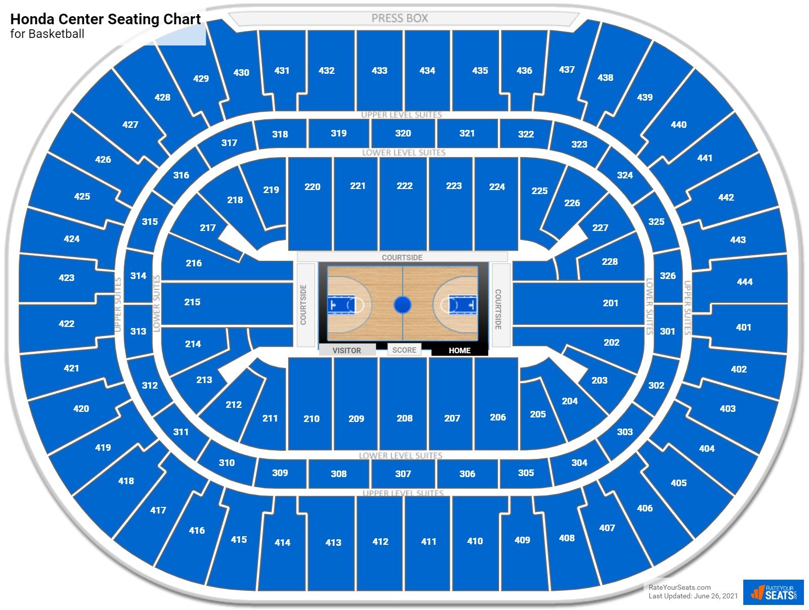 Honda Center Basketball Seating Chart