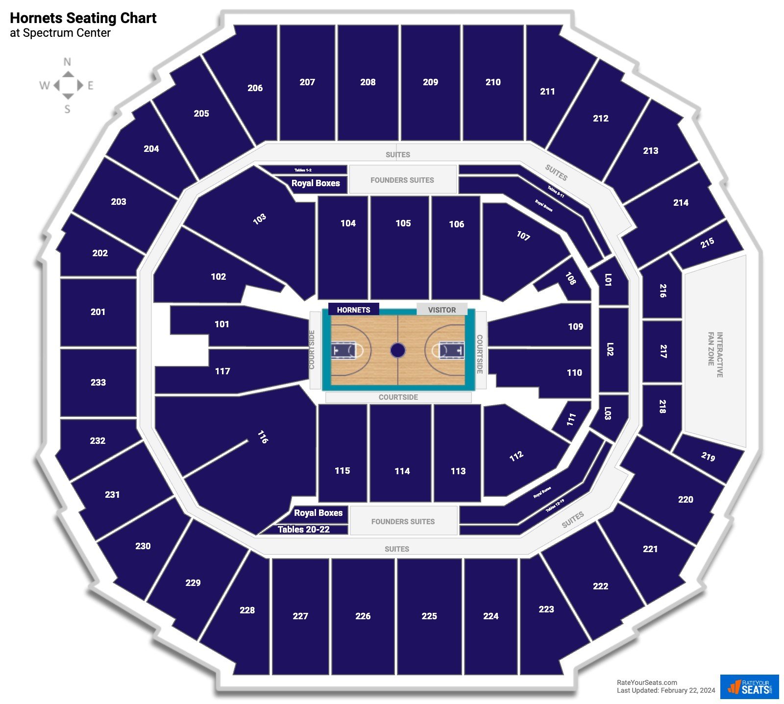 Charlotte Hornets Seating Chart