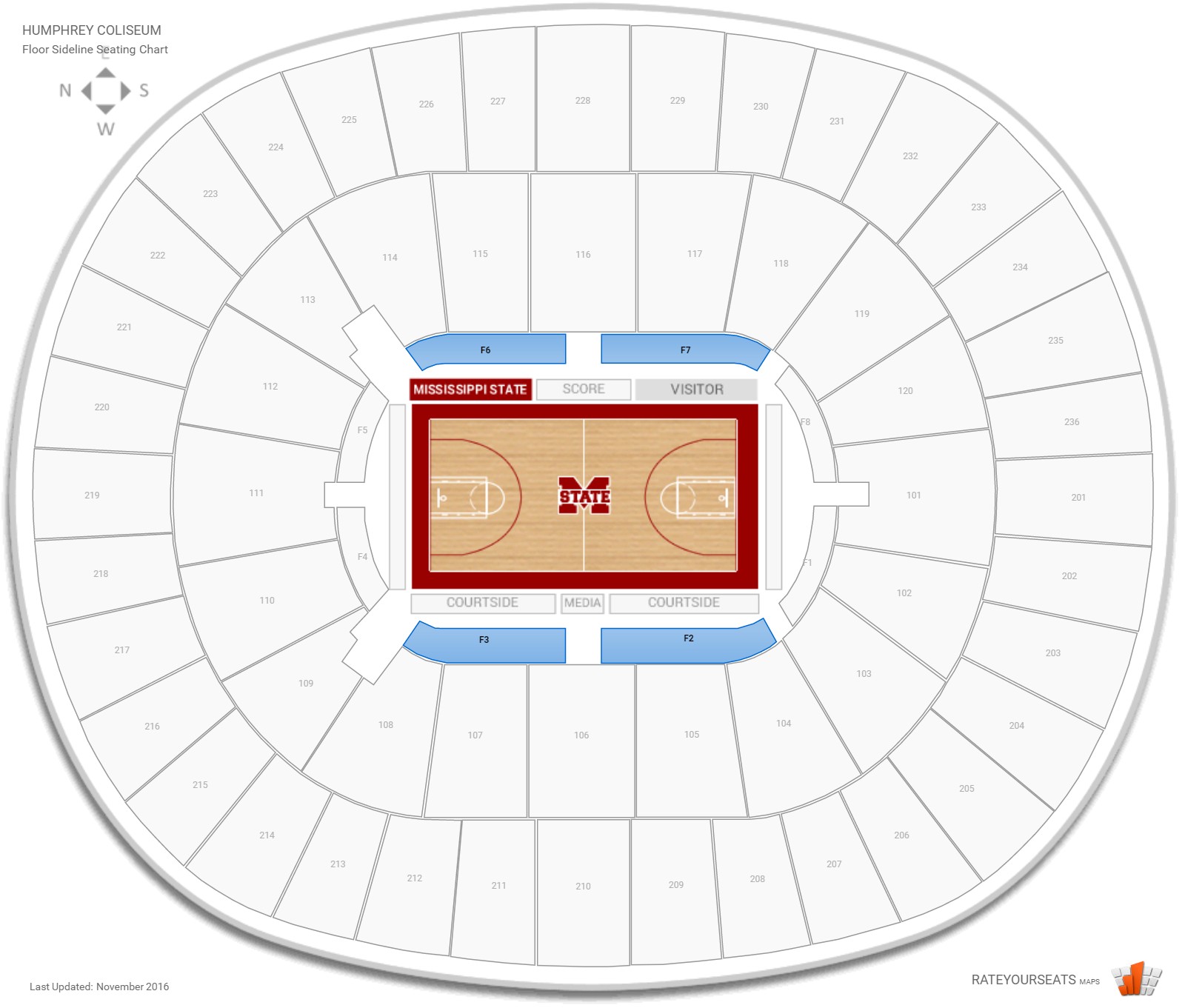 Humphrey Coliseum Seating Chart