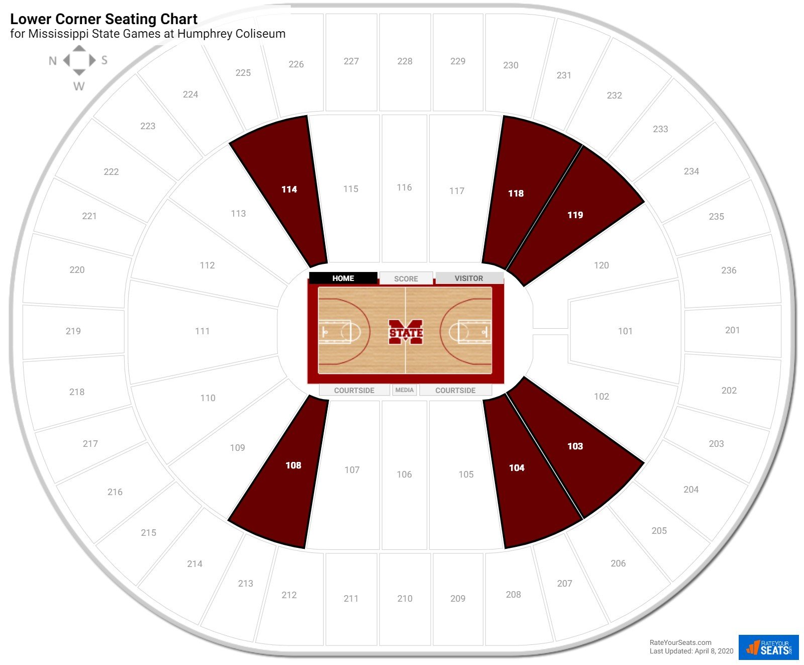 Mississippi State Basketball Seating Chart