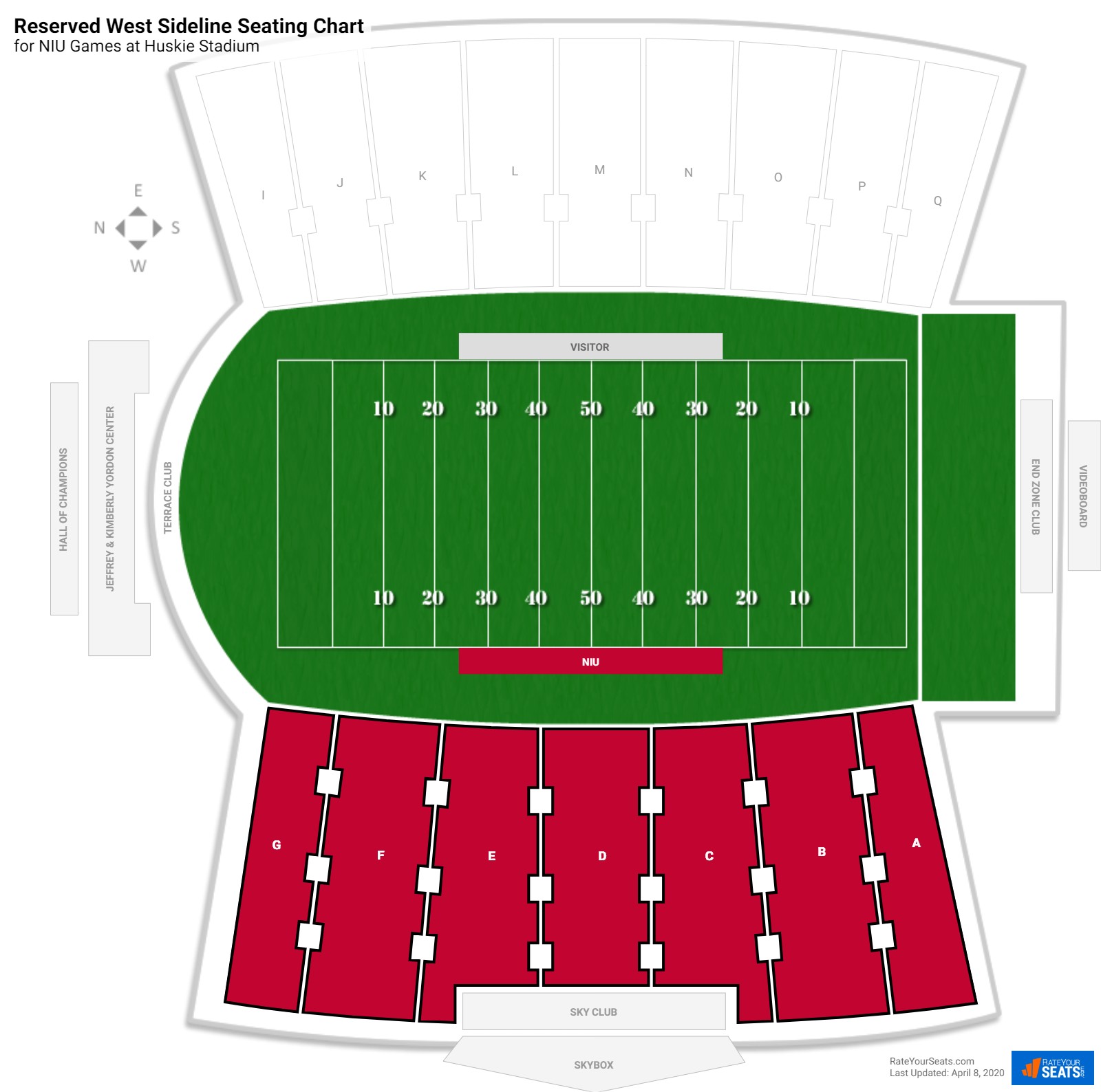 Northern Illinois Football Stadium Seating Chart
