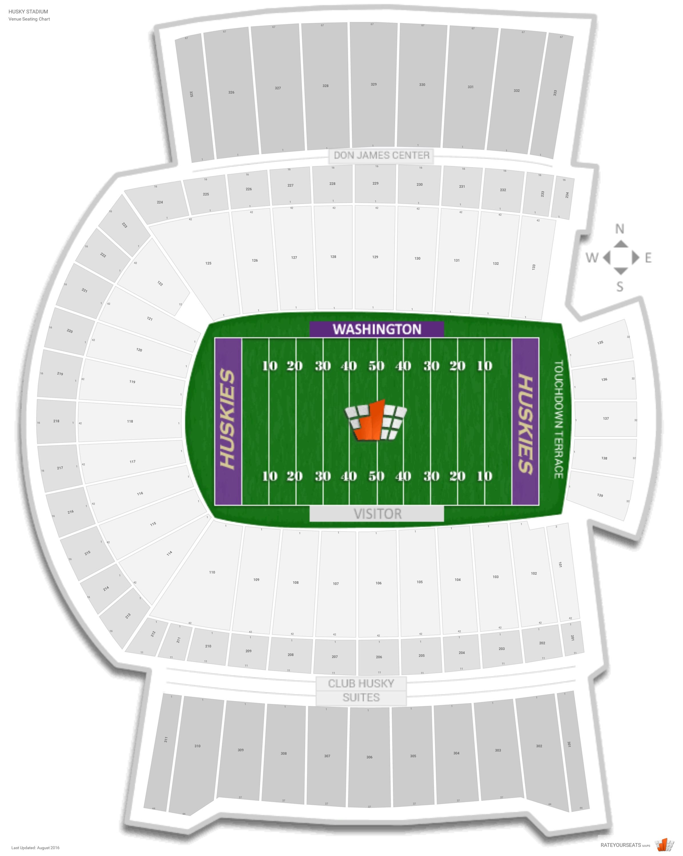 Washington Huskies Football Stadium Seating Chart