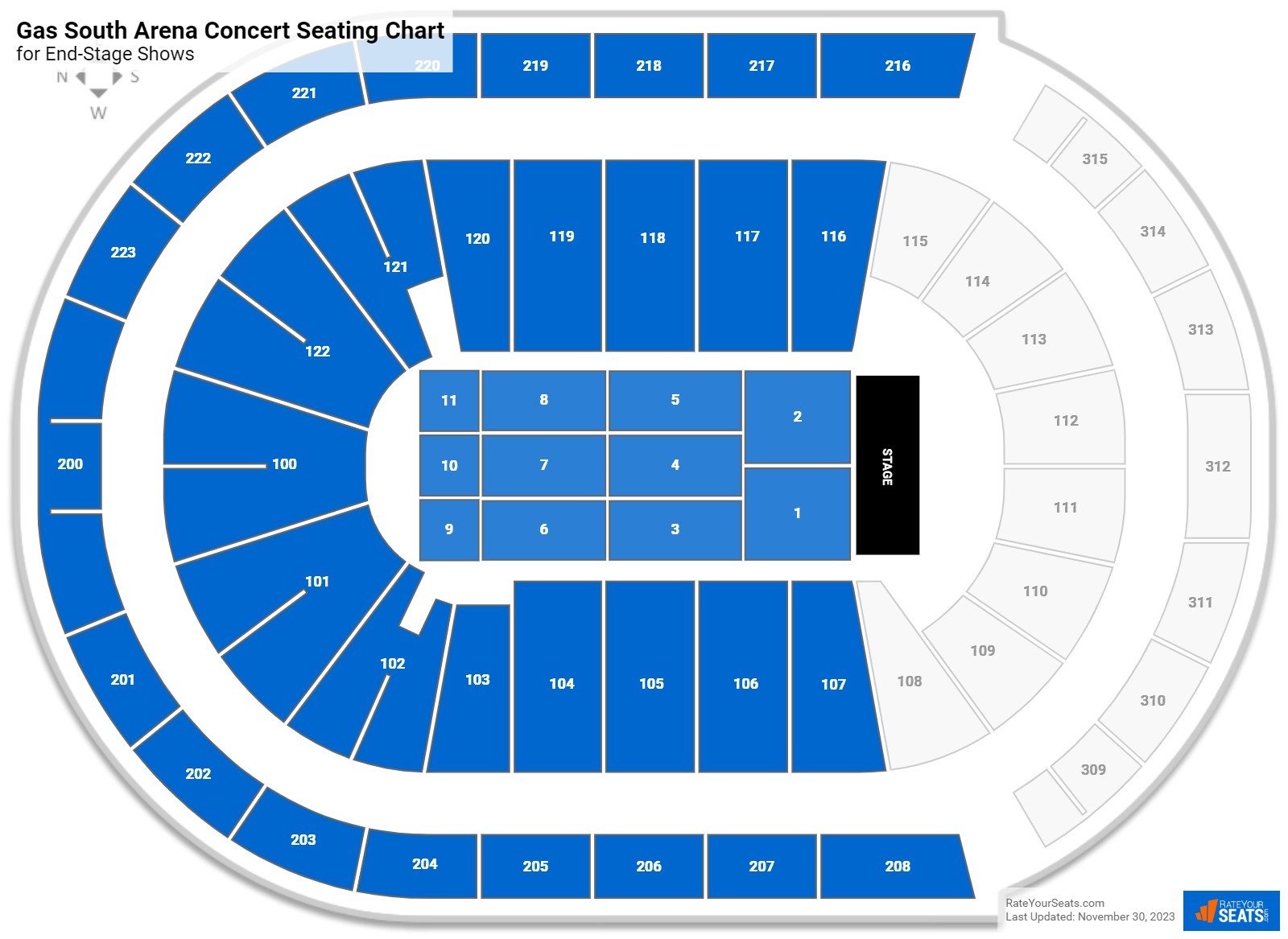Gas South Arena Concert Seating Chart