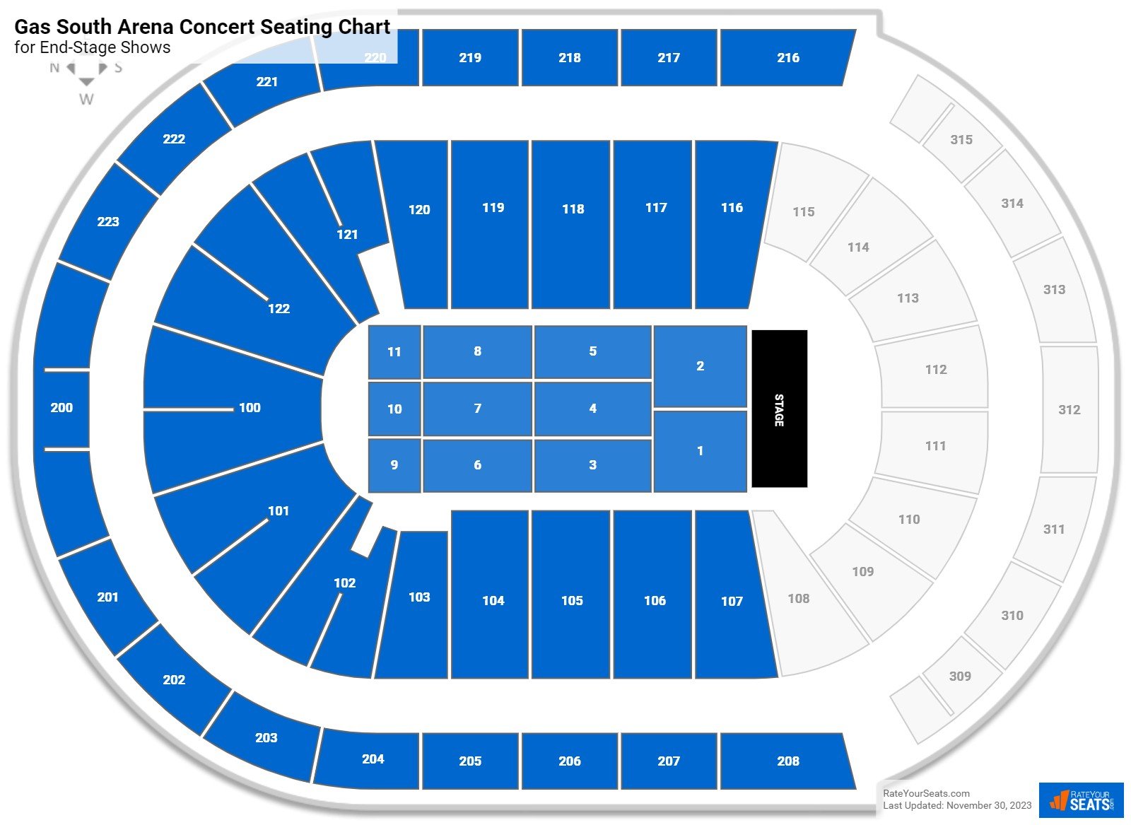 Gas South Arena Concert Seating Chart