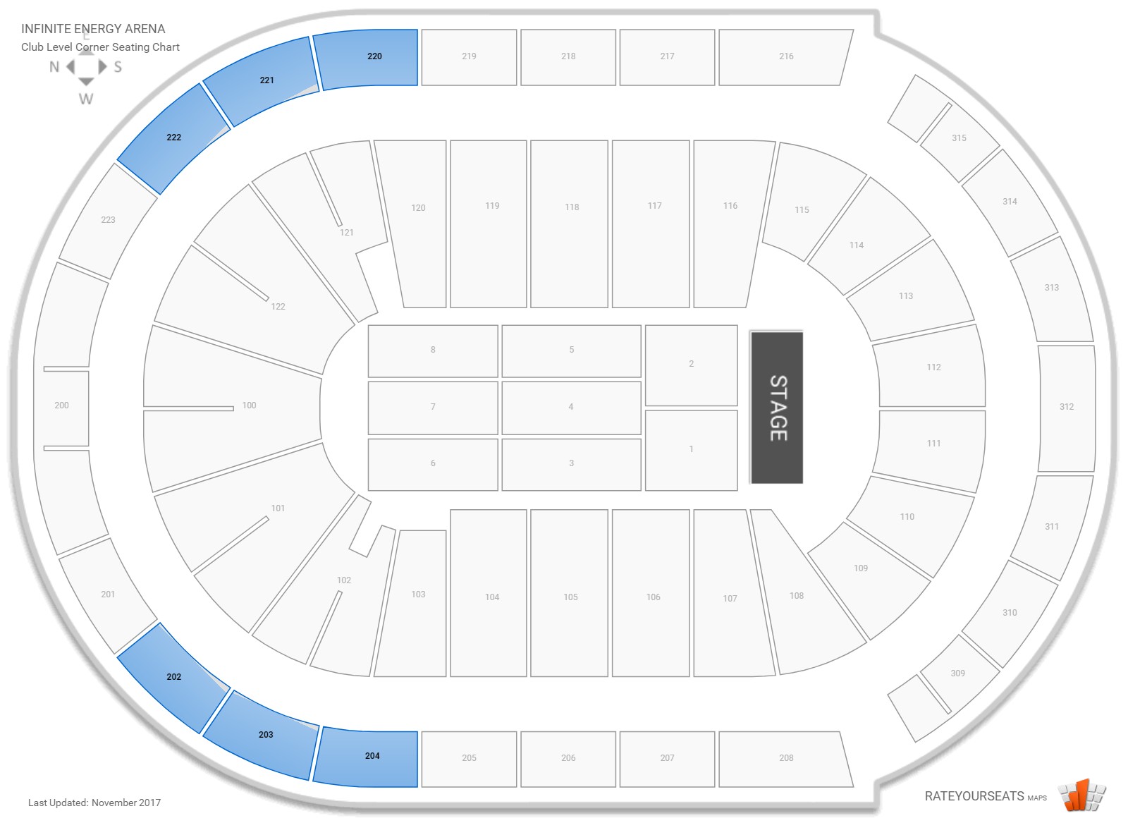 Infinite Energy Arena Seating Chart U2