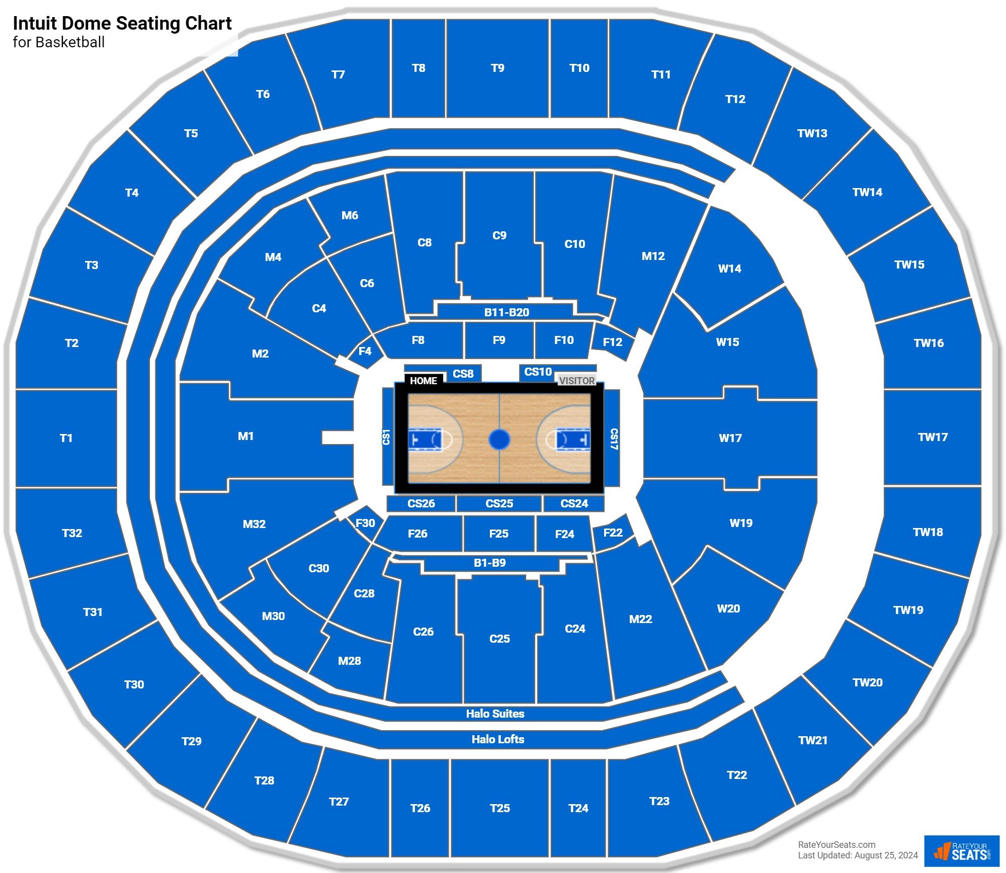Intuit Dome Basketball Seating Chart