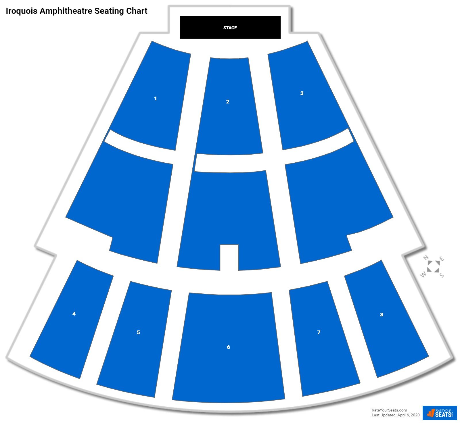 Iroquois Amphitheatre Seating Chart