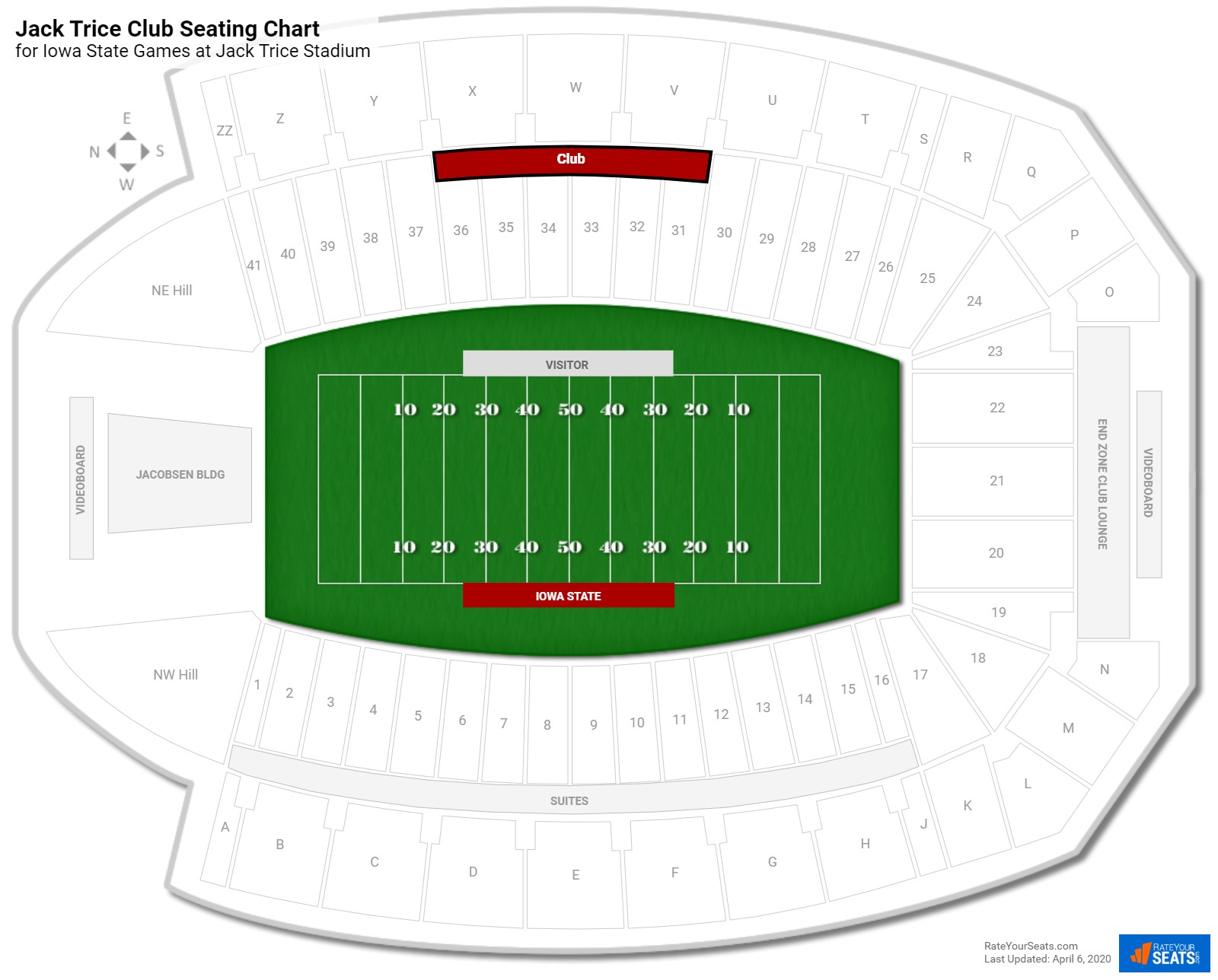 Isu Football Stadium Seating Chart