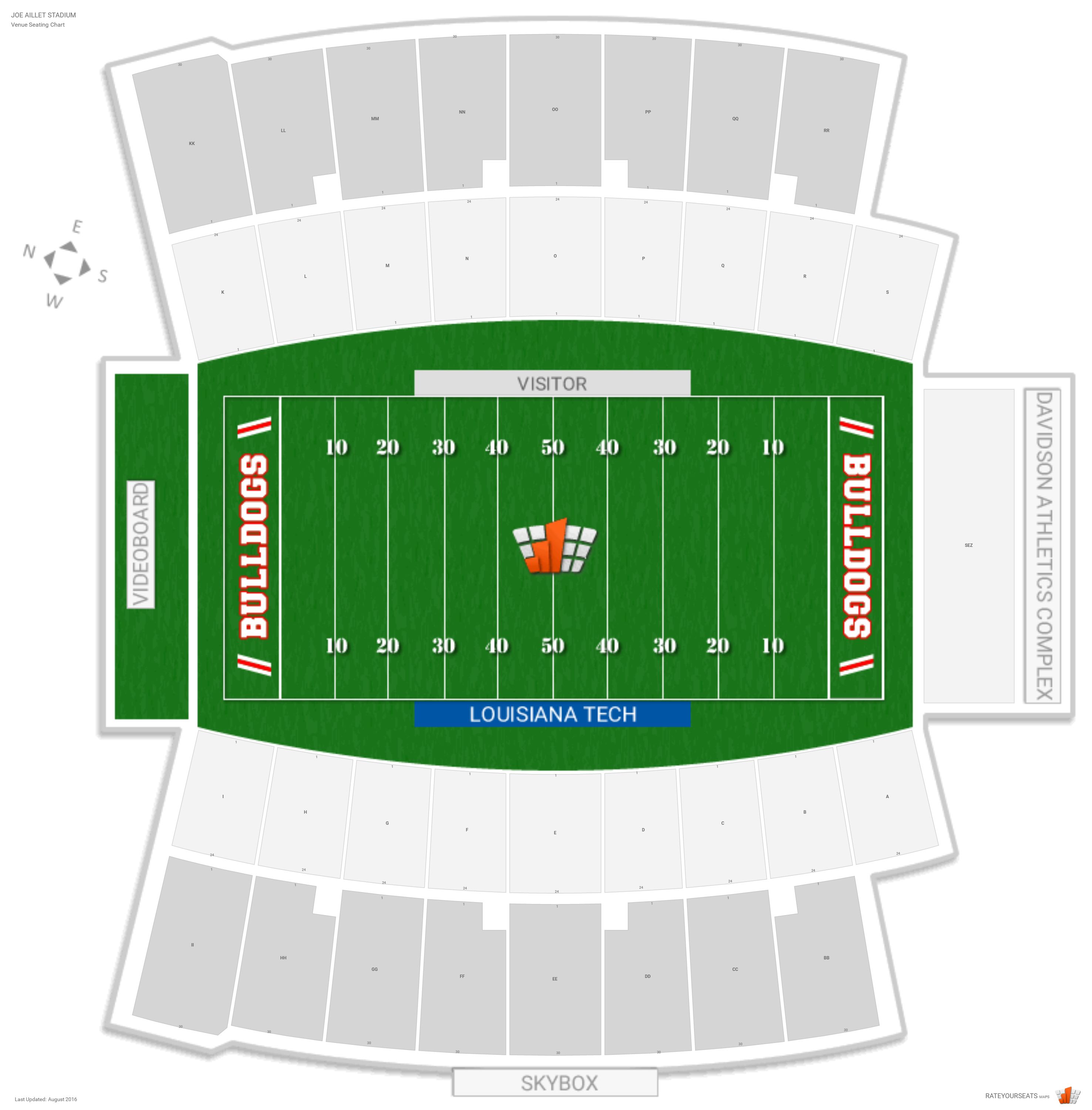 Louisiana Tech Football Stadium Seating Chart