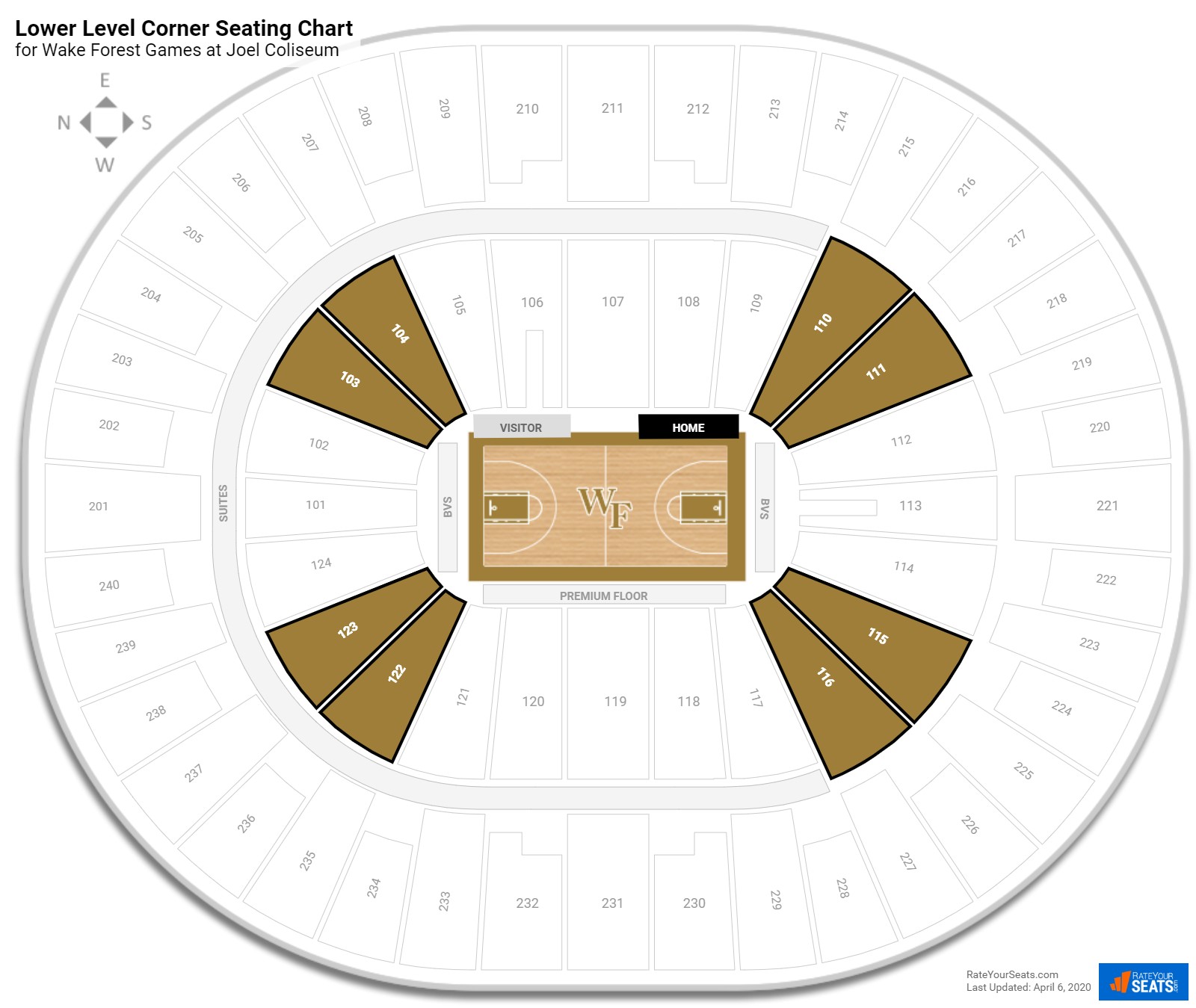 Joel Coliseum Seating Chart Basketball