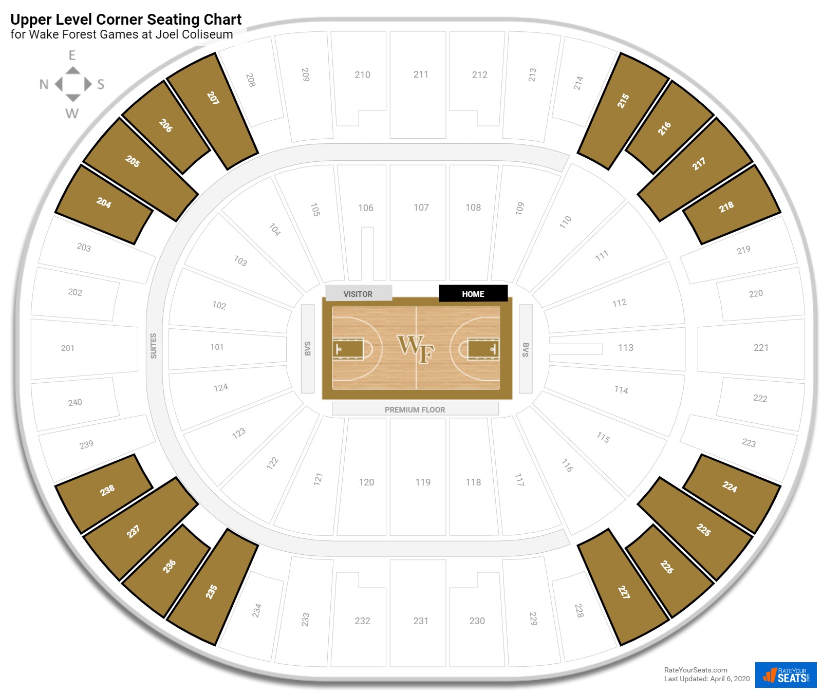 Joel Coliseum Seating Chart Basketball