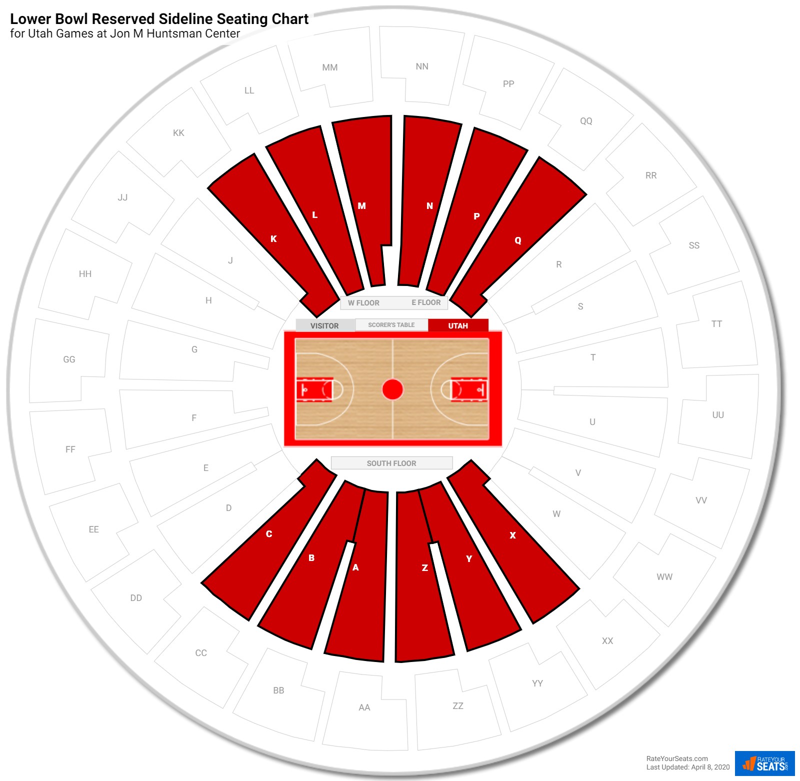 Utah Utes Seating Chart