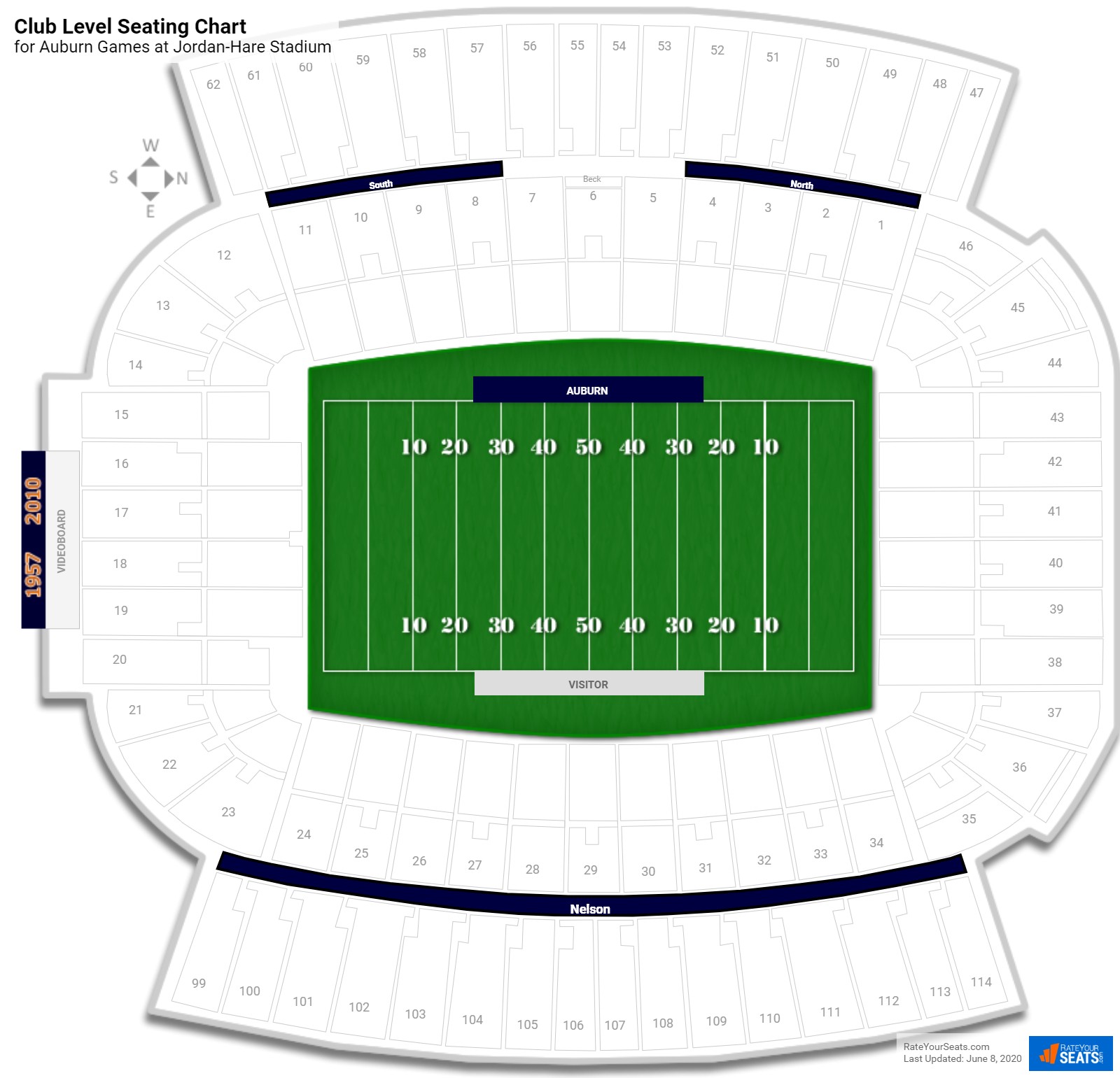 Jordan Hare Stadium Seating Chart Student Section