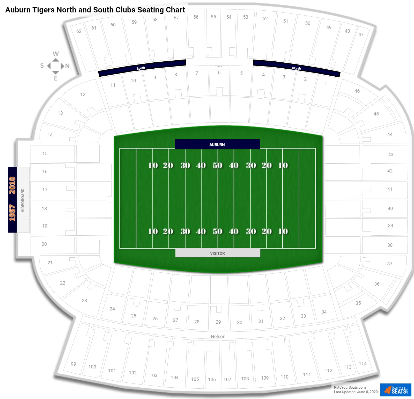 Auburn University Jordan Hare Stadium Seating Chart