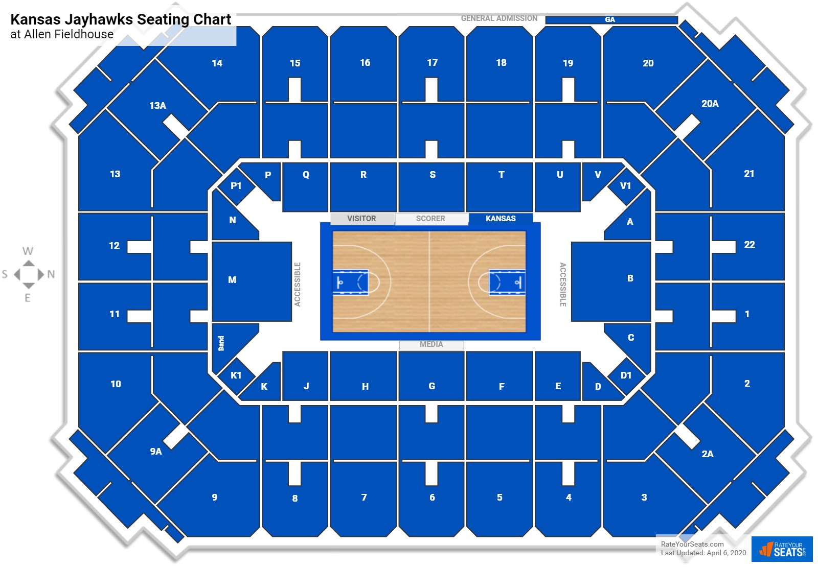 Ku Stadium Seating Chart