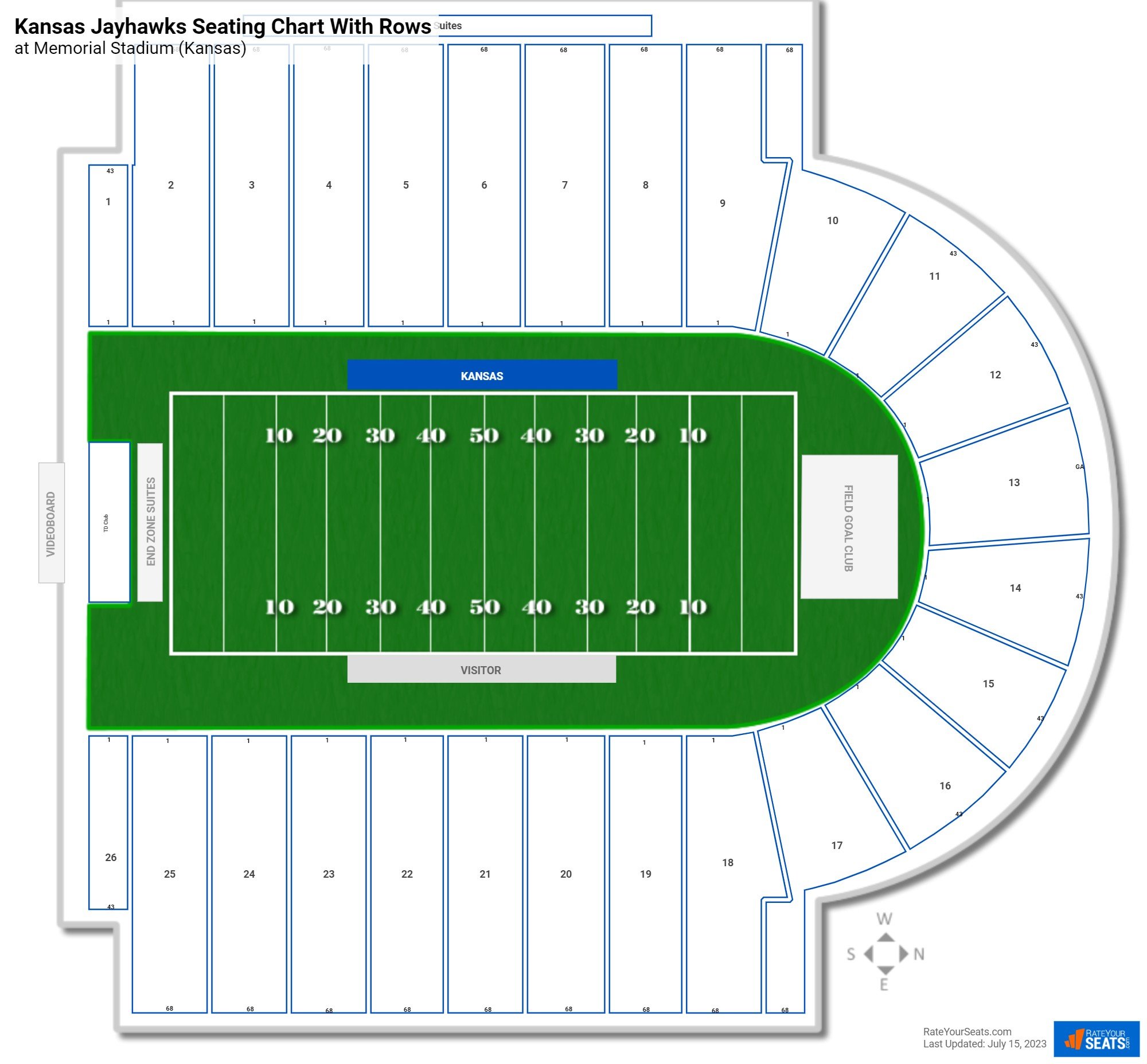 Ku Stadium Seating Chart