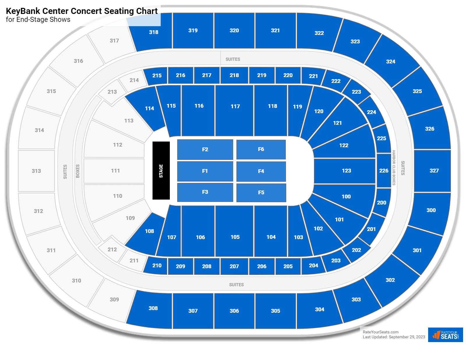 KeyBank Center Concert Seating Chart