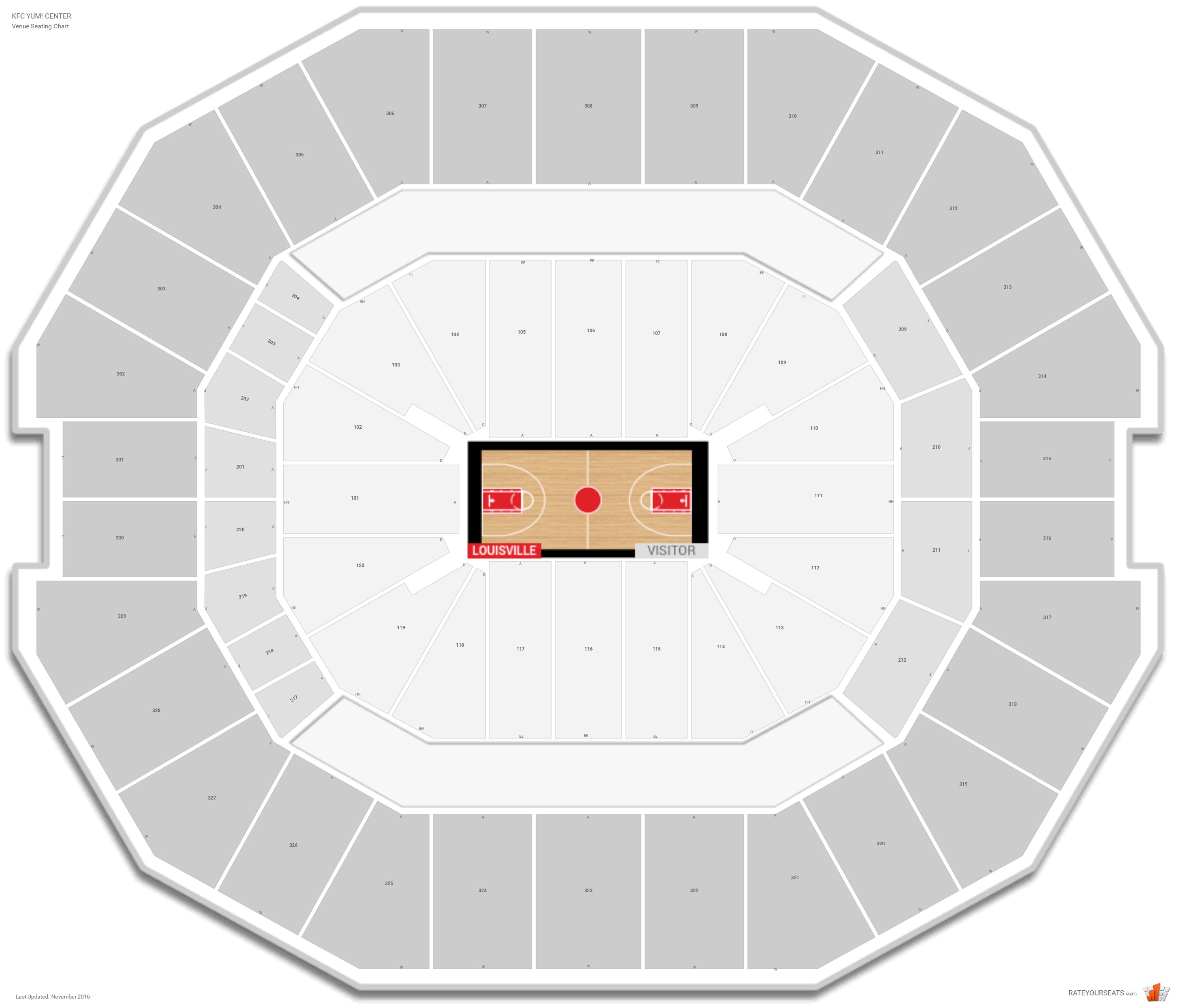 Yum Center Suite Level Seating Chart