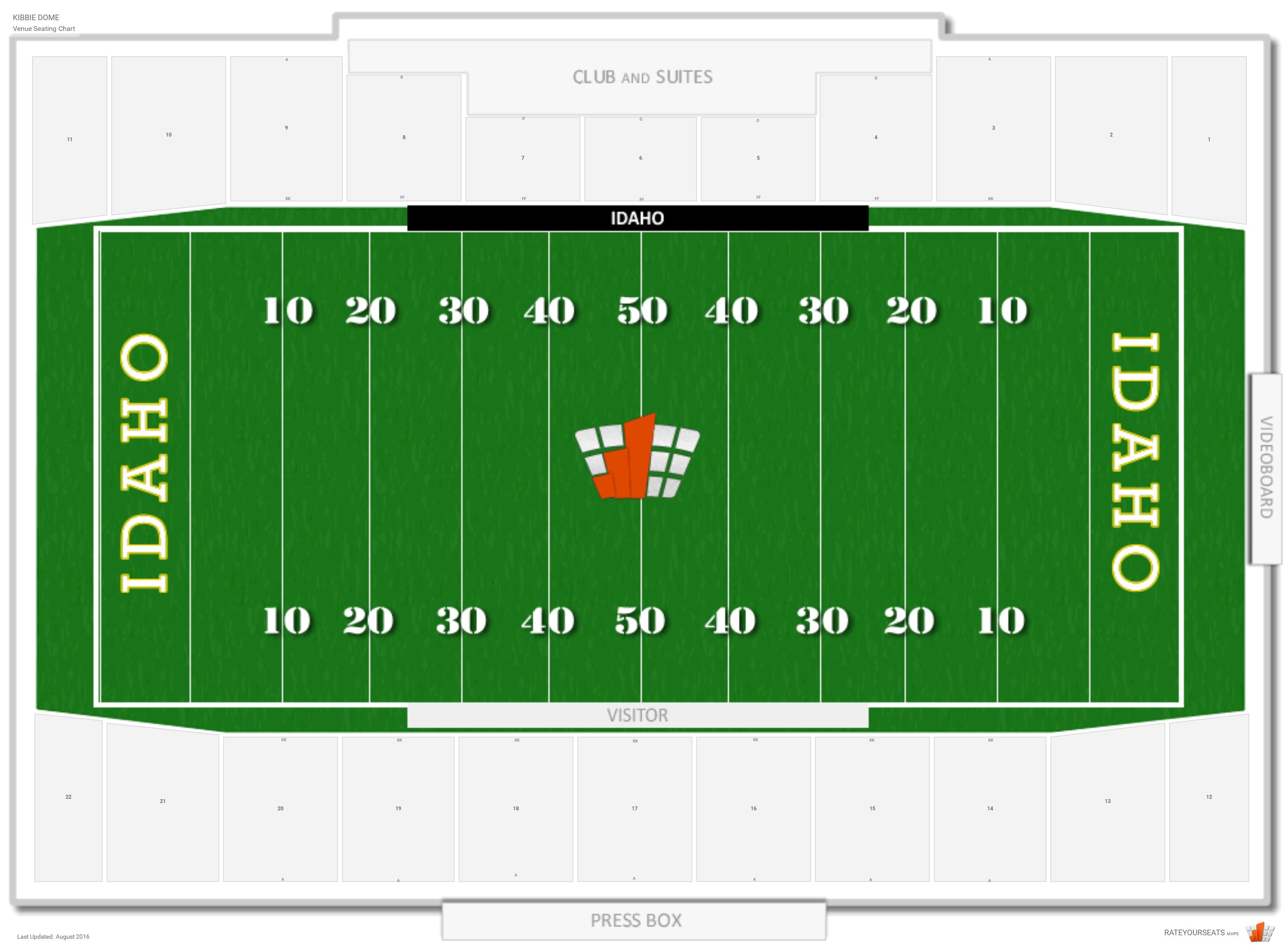 Kibbie Dome Seating Chart