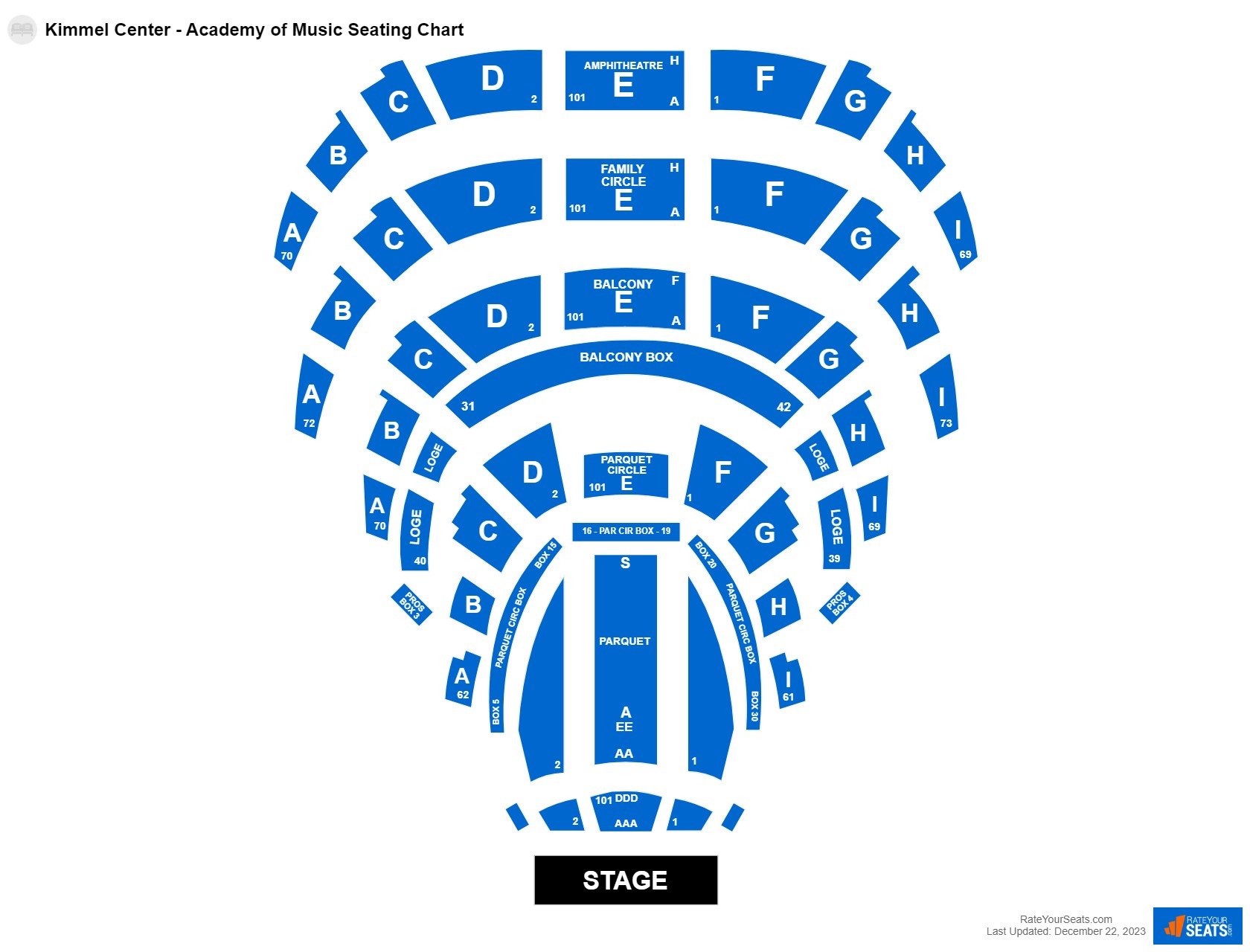 Academy Of Music Seating Chart