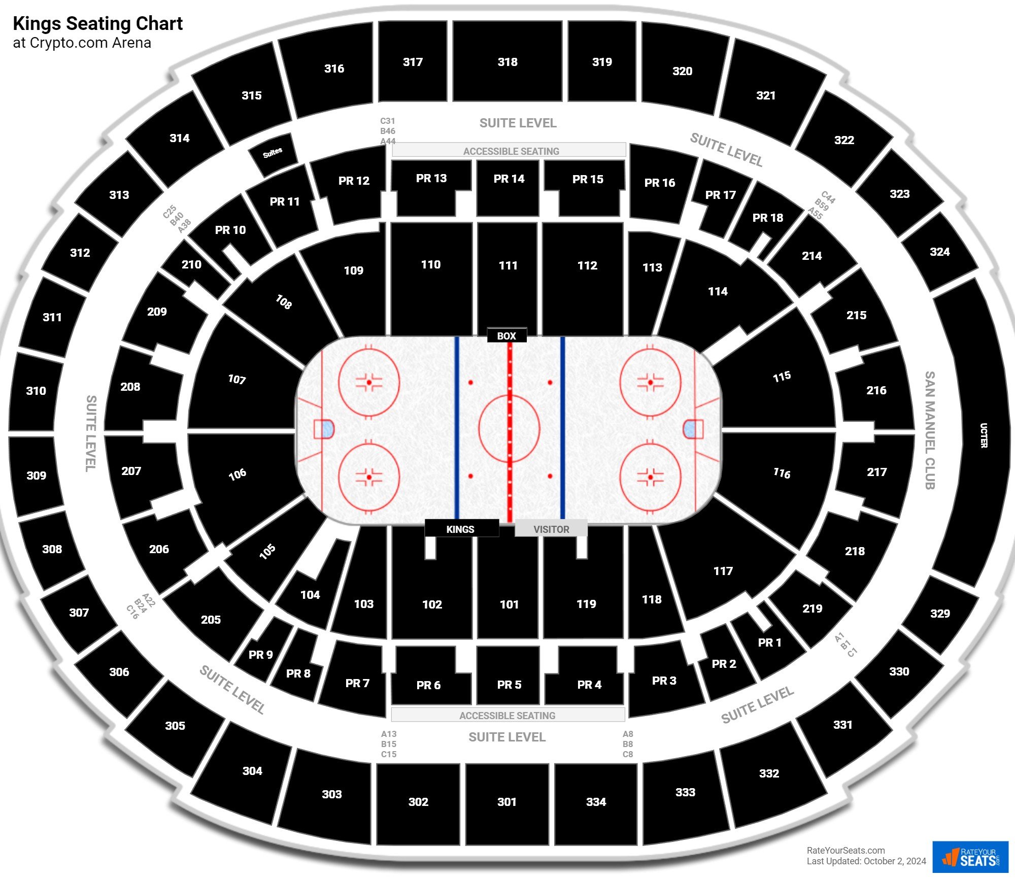 Crypto Com Arena Seating Charts Rateyourseats