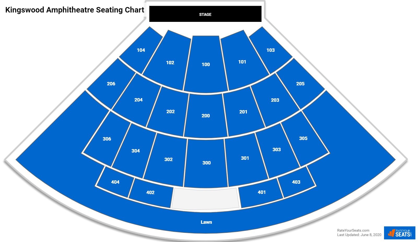 Kingswood Amphitheatre Seating Chart
